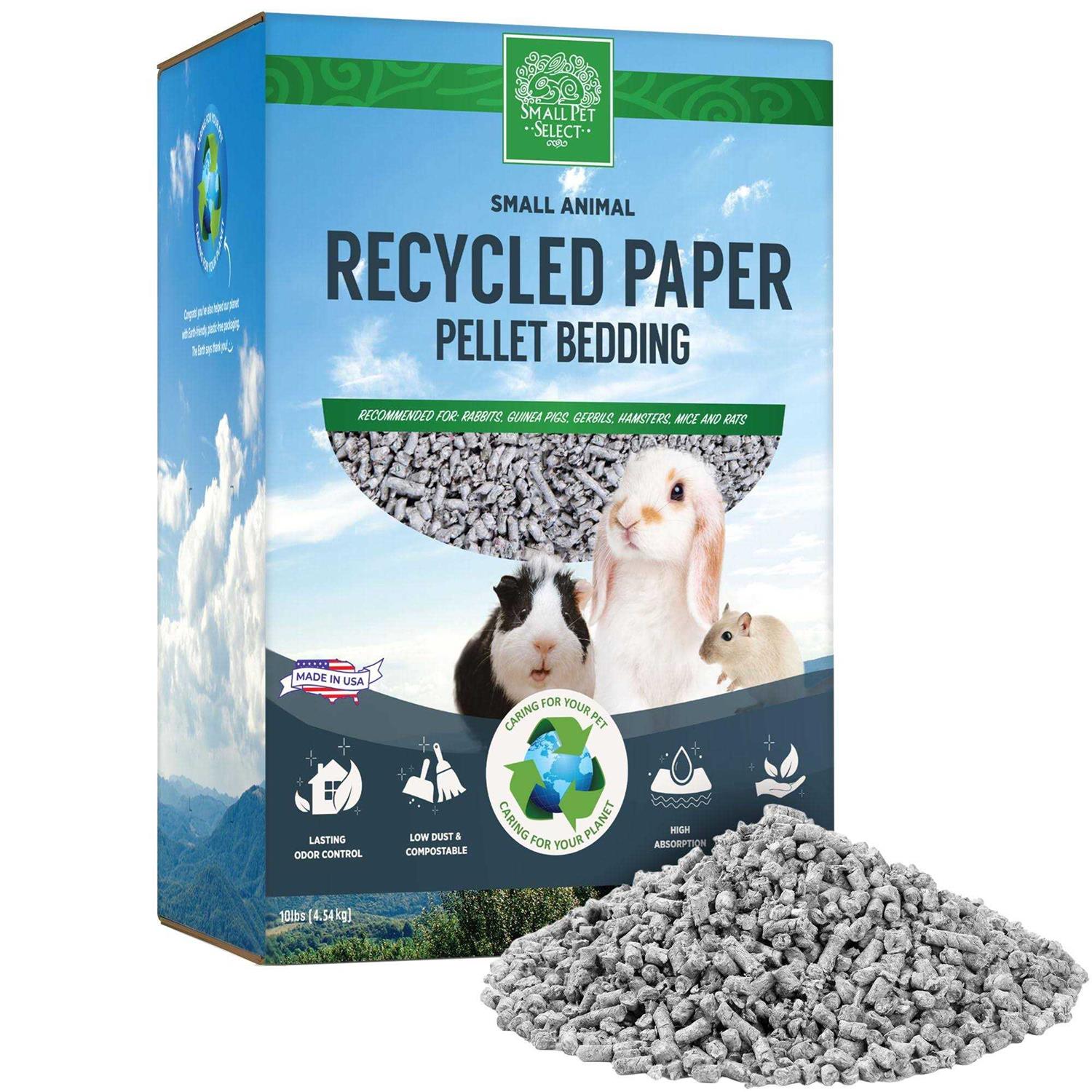 Small Pet Select Small Animal Pelleted Paper Bedding for Rabbits, Guinea Pigs, and Other Small Animals - Healthber
