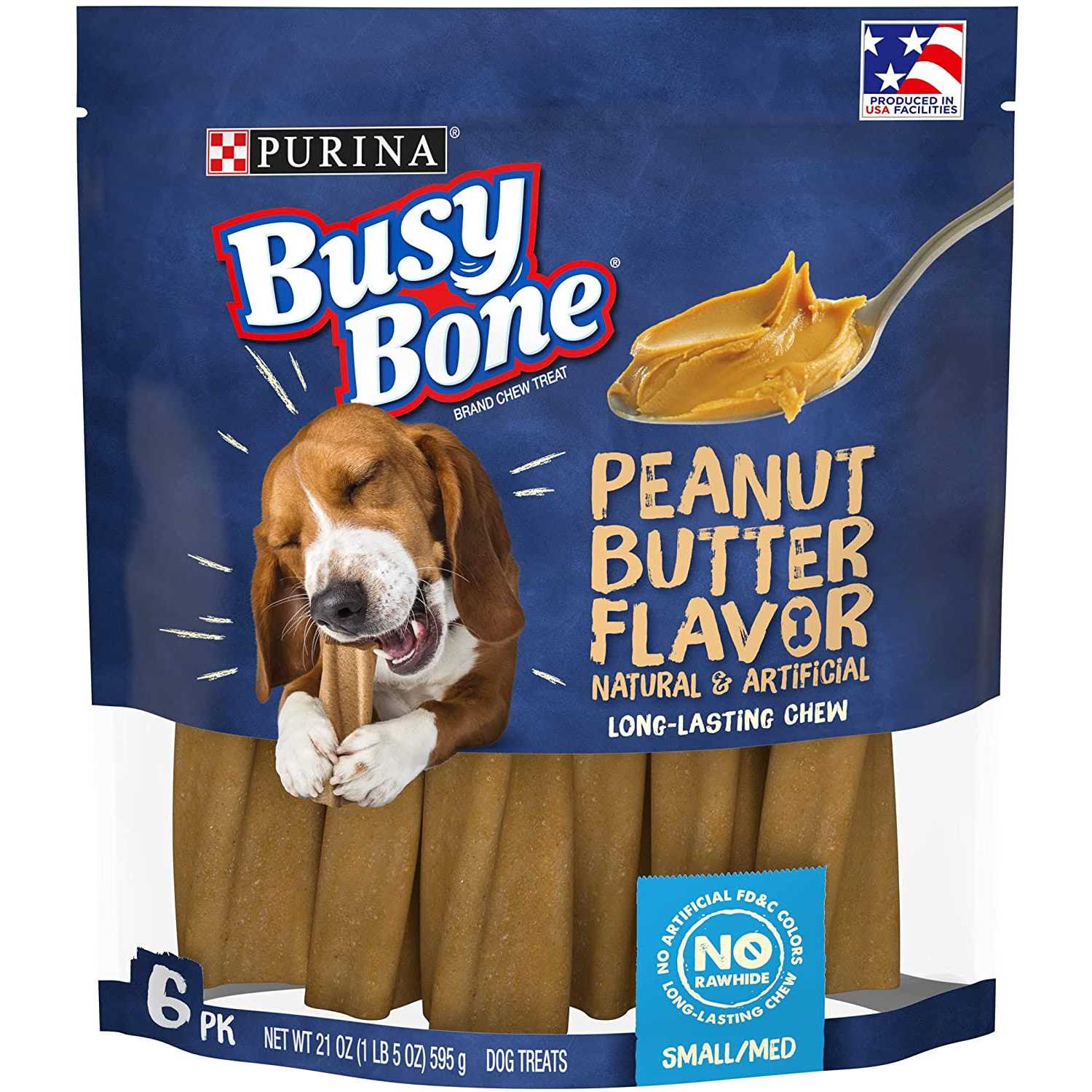 Purina Busy Bone Small & Medium Peanut Butter Dog Treats - Healthber