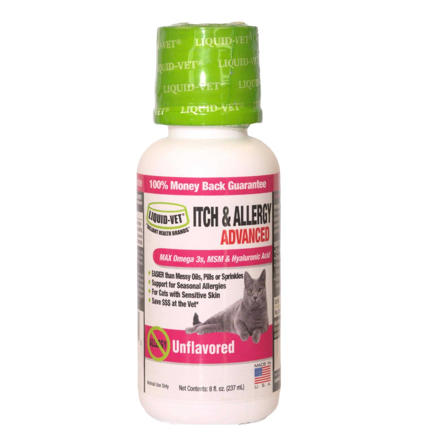 Liquid-Vet by Cool PET Holistics Feline Itch & Allergy Advanced Formula - Healthber