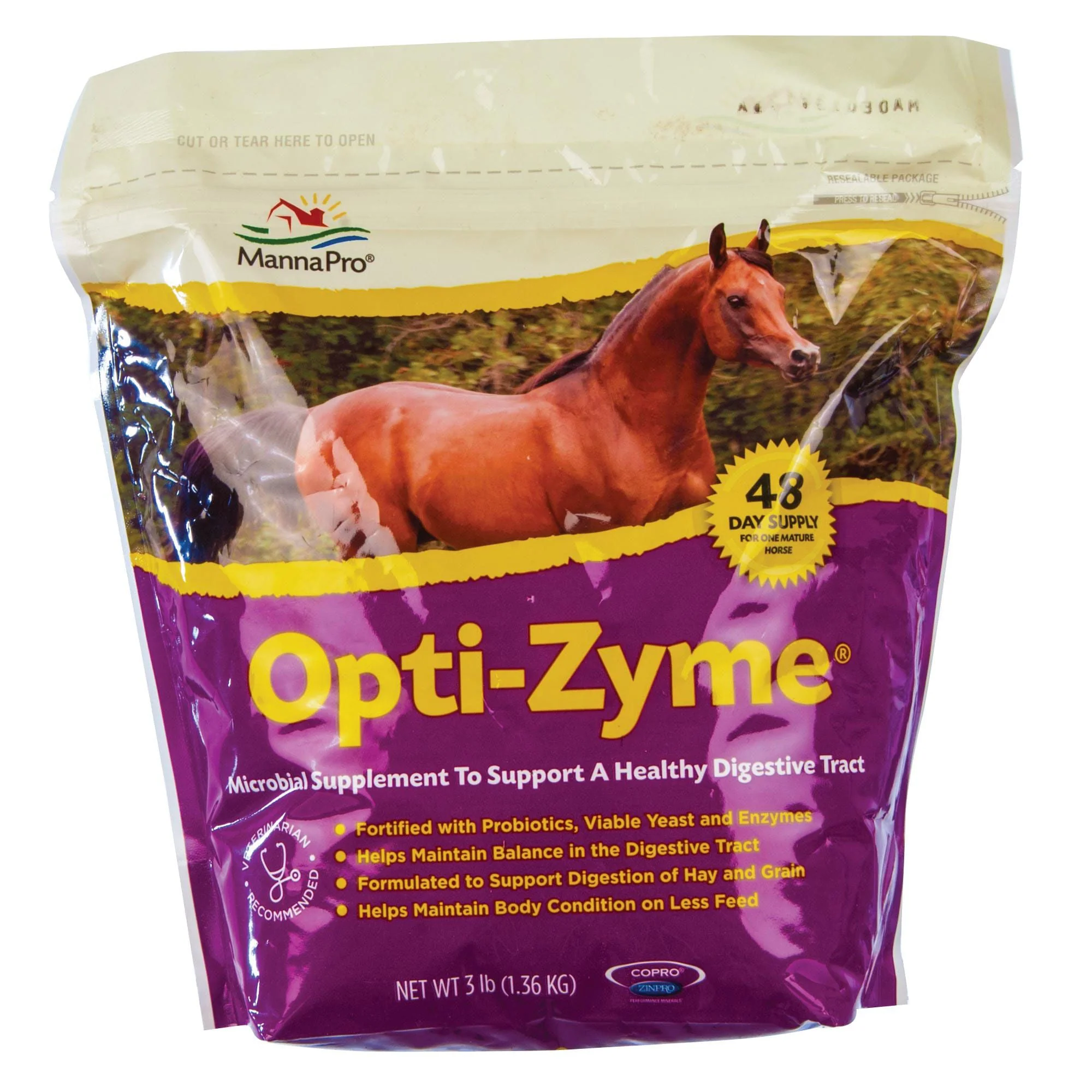 Opti-Zyme? Digestive Horse Supplement - Healthber