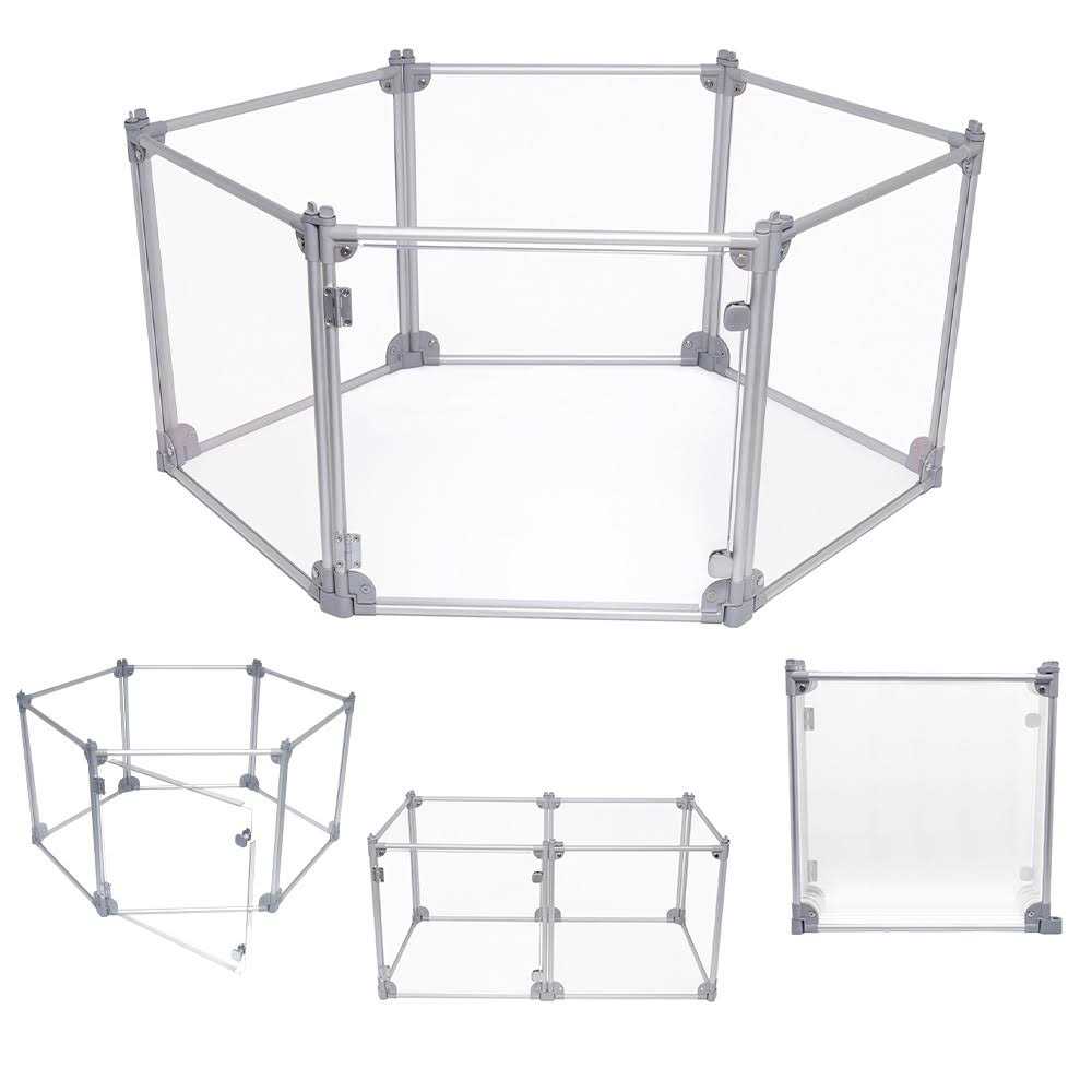 Front Row Front Row Foldable Dog Playpen Pen Durable Indoor Outdoor Portable Crate Kennel Safe Accessories for Puppy - Healthber