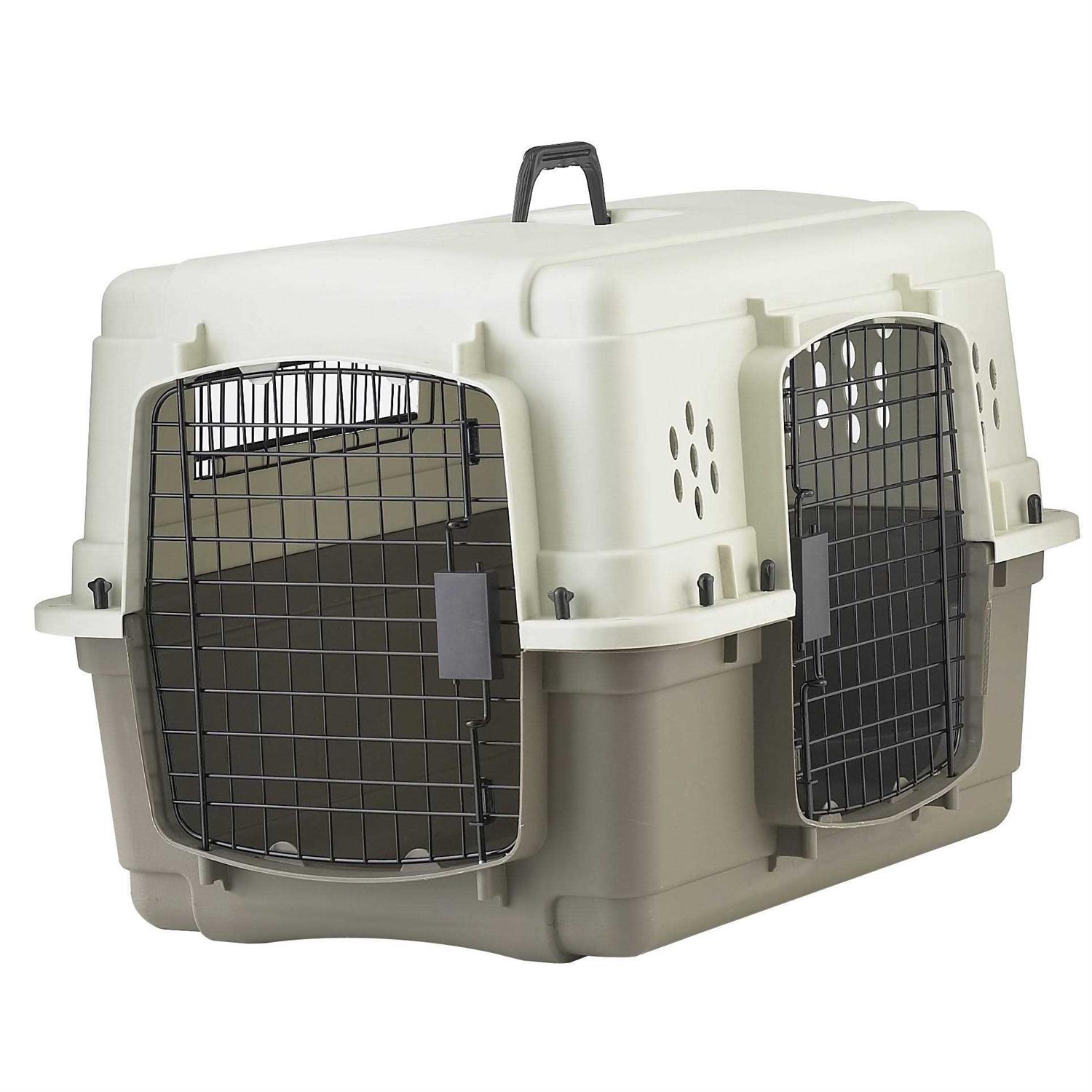 Pet Lodge Double Door Plastic Crate - Healthber
