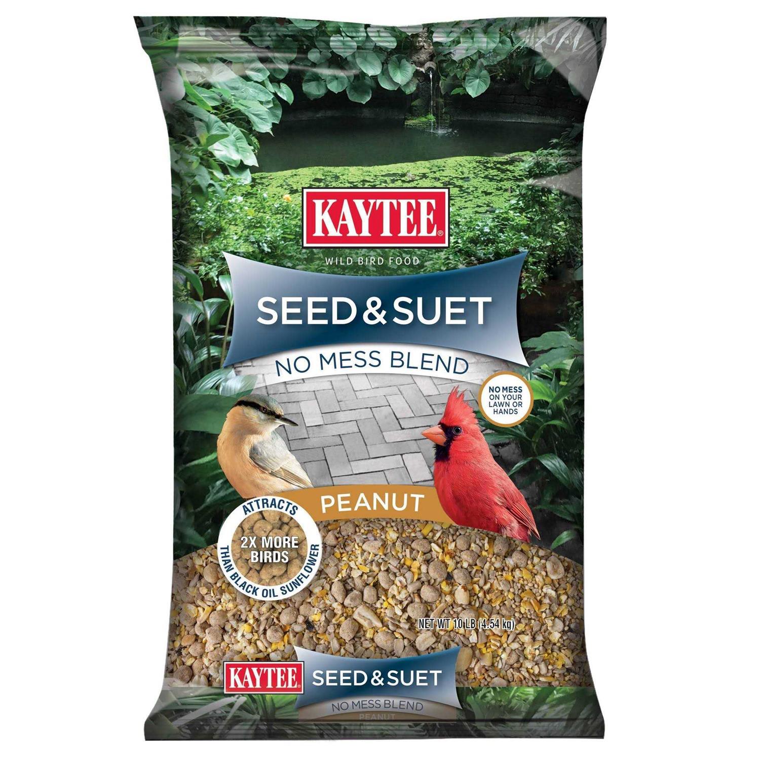 Kaytee Seed & Suet No Mess Bird Food - Healthber