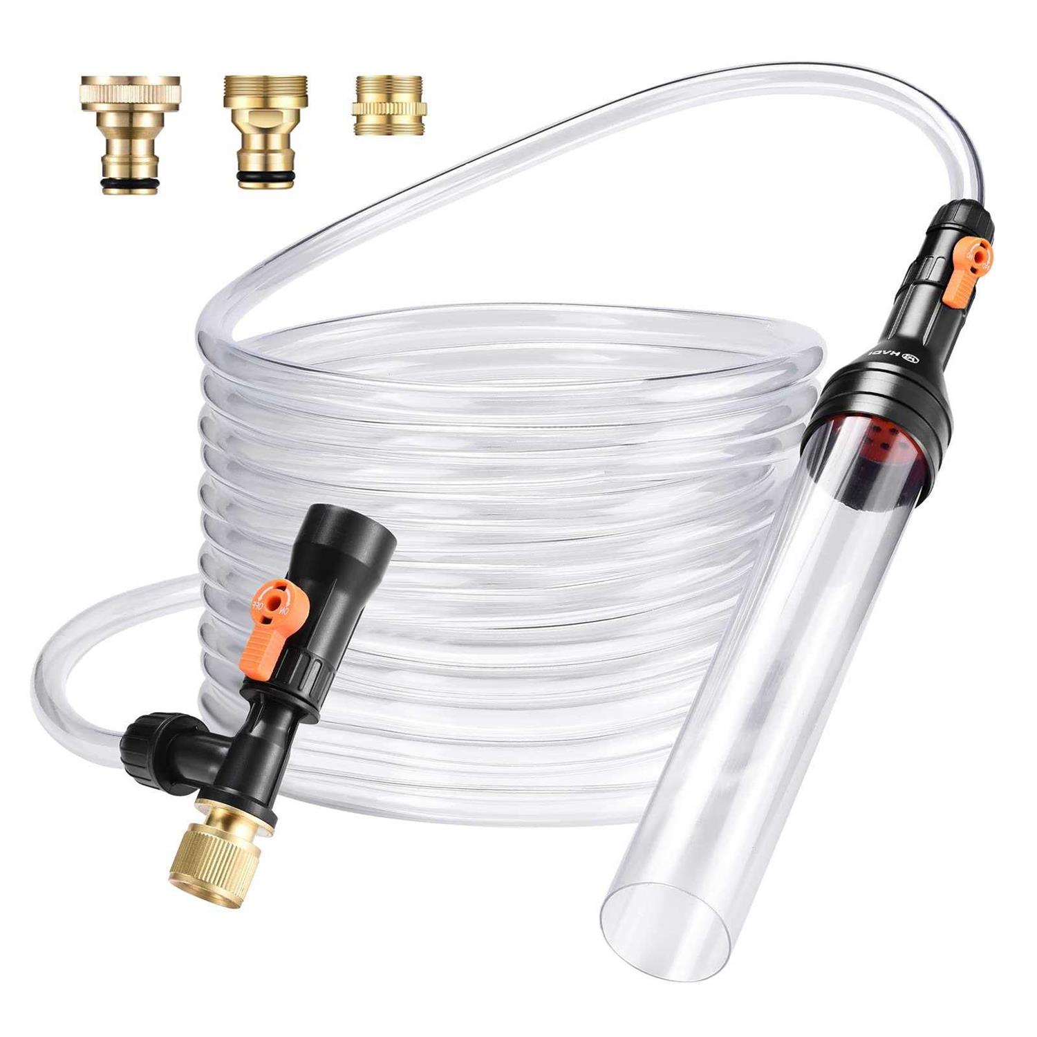 enomol Gravel Vacuum for Aquarium Water Changer Fish Tank Cleaning Tools,Siphon Universal Quick Pump Aquarium Water Changing - Healthber