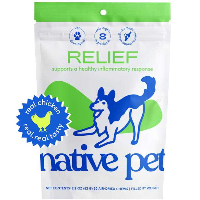 Native Pet Anti Inflammatory Supplement & Dog Joint Relief - Healthber