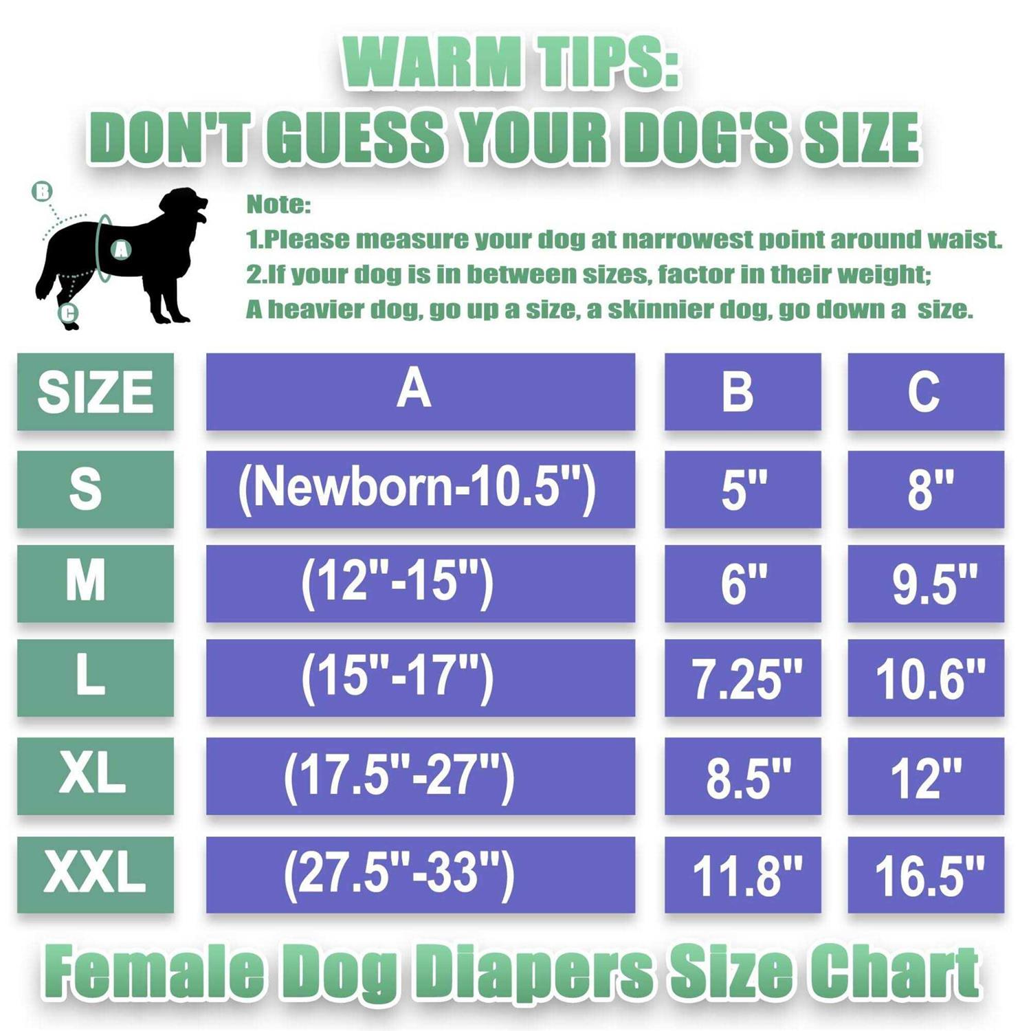 Wegreeco Luxury Washable Reusable Dog Diapers Durable Female Dog Diapers - Healthber