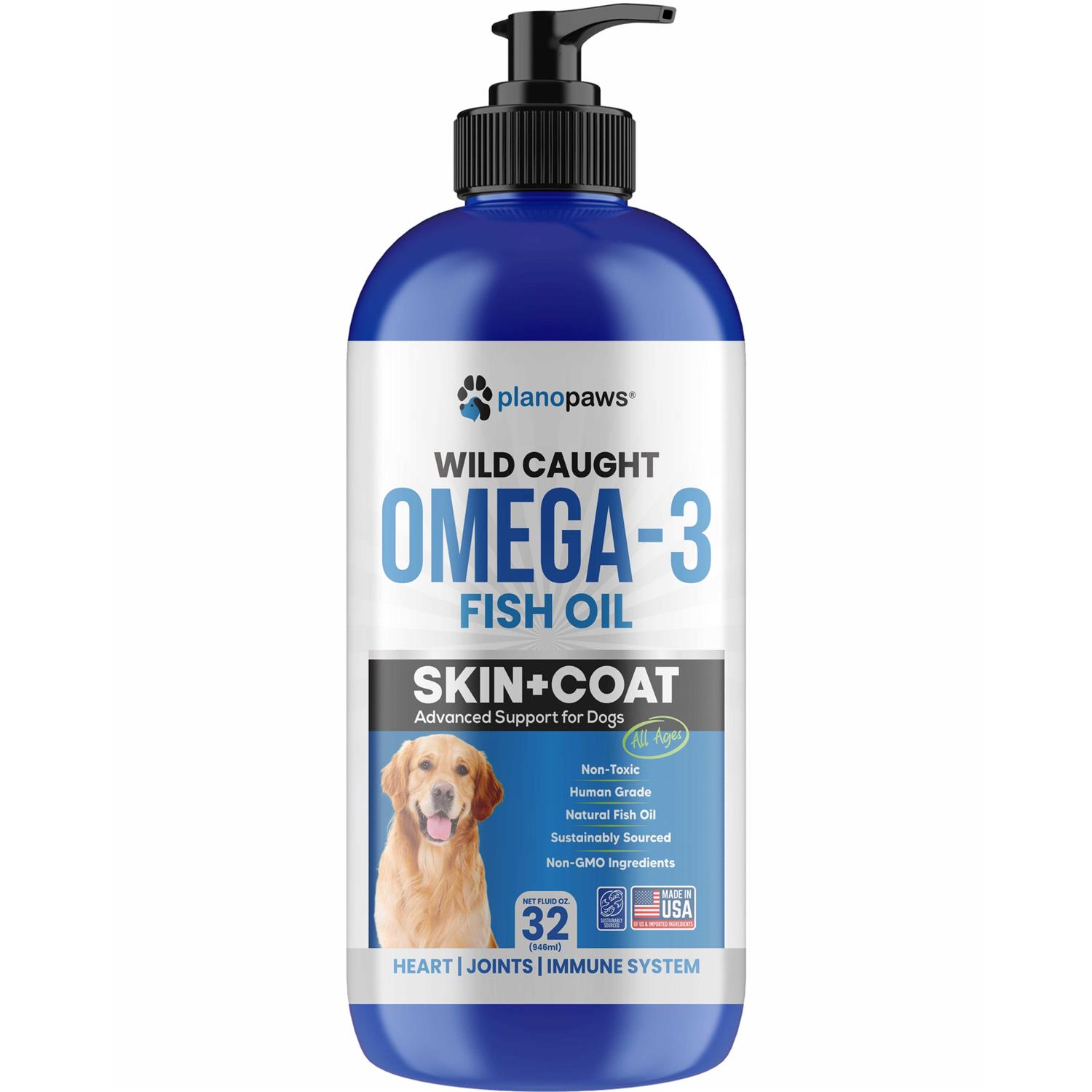 planopaws Omega 3 Fish Oil for Dogs Better Than Salmon Oil for Dogs - Healthber