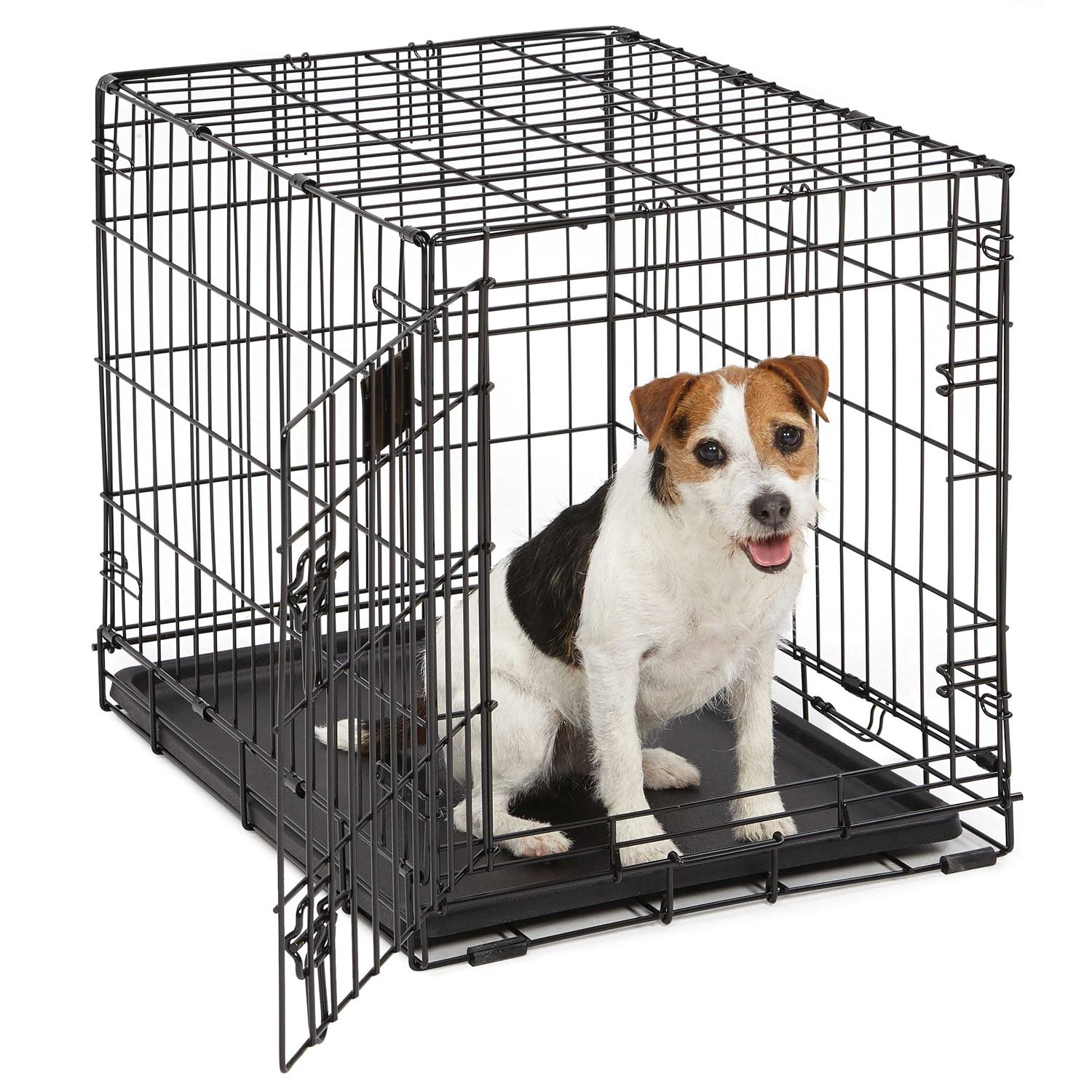 Midwest Life Stages Single Door Dog Crate Black - Healthber