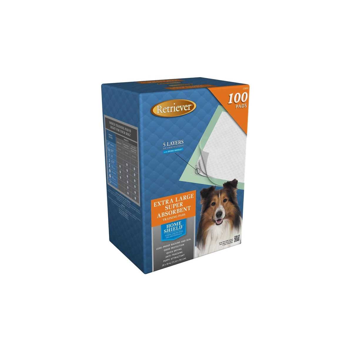 Retriever Super Absorbent Unscented XL Dog Training Pads - Healthber