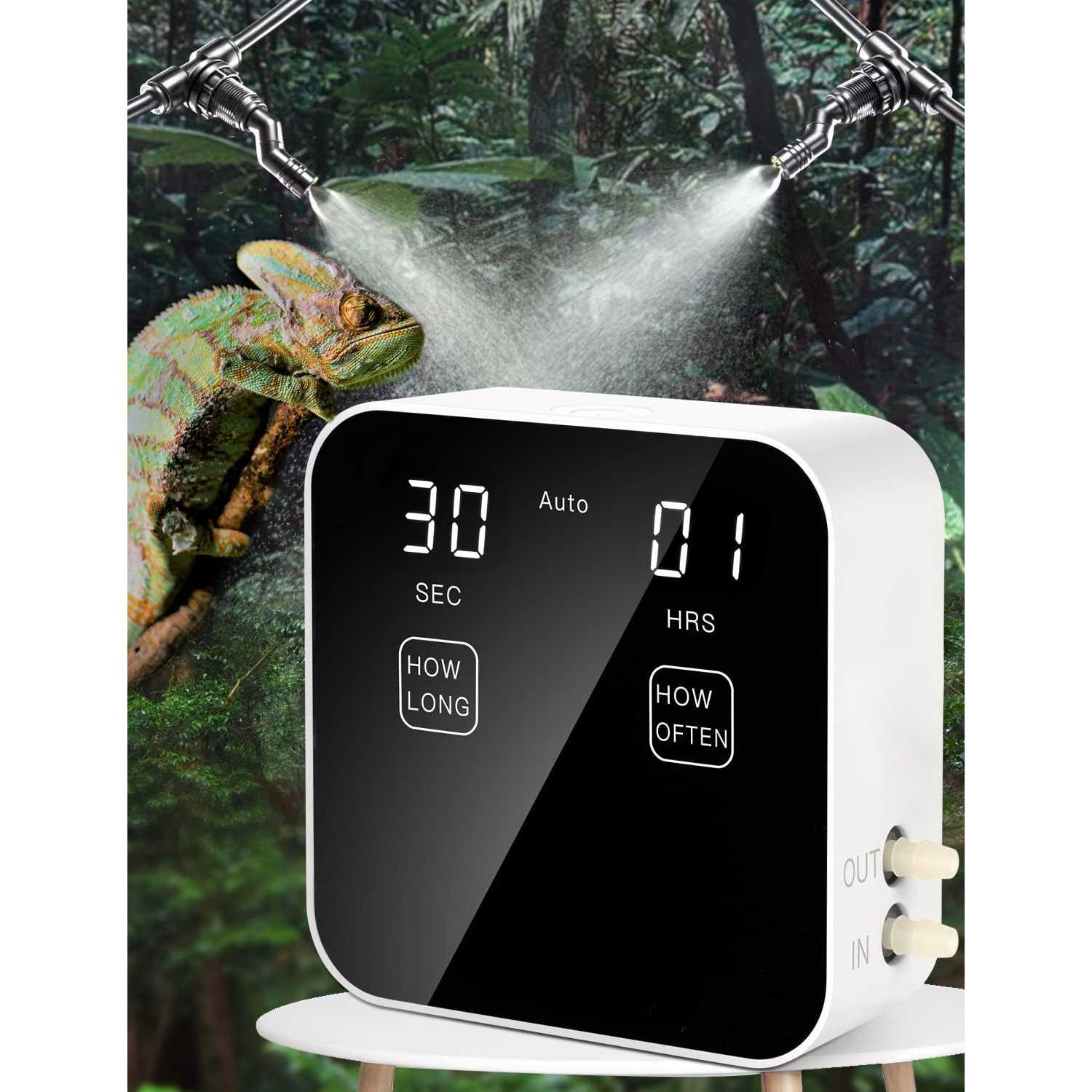 Ycxydr Reptile Mister Automatic Quiet Reptile Misting System with Timer - Healthber