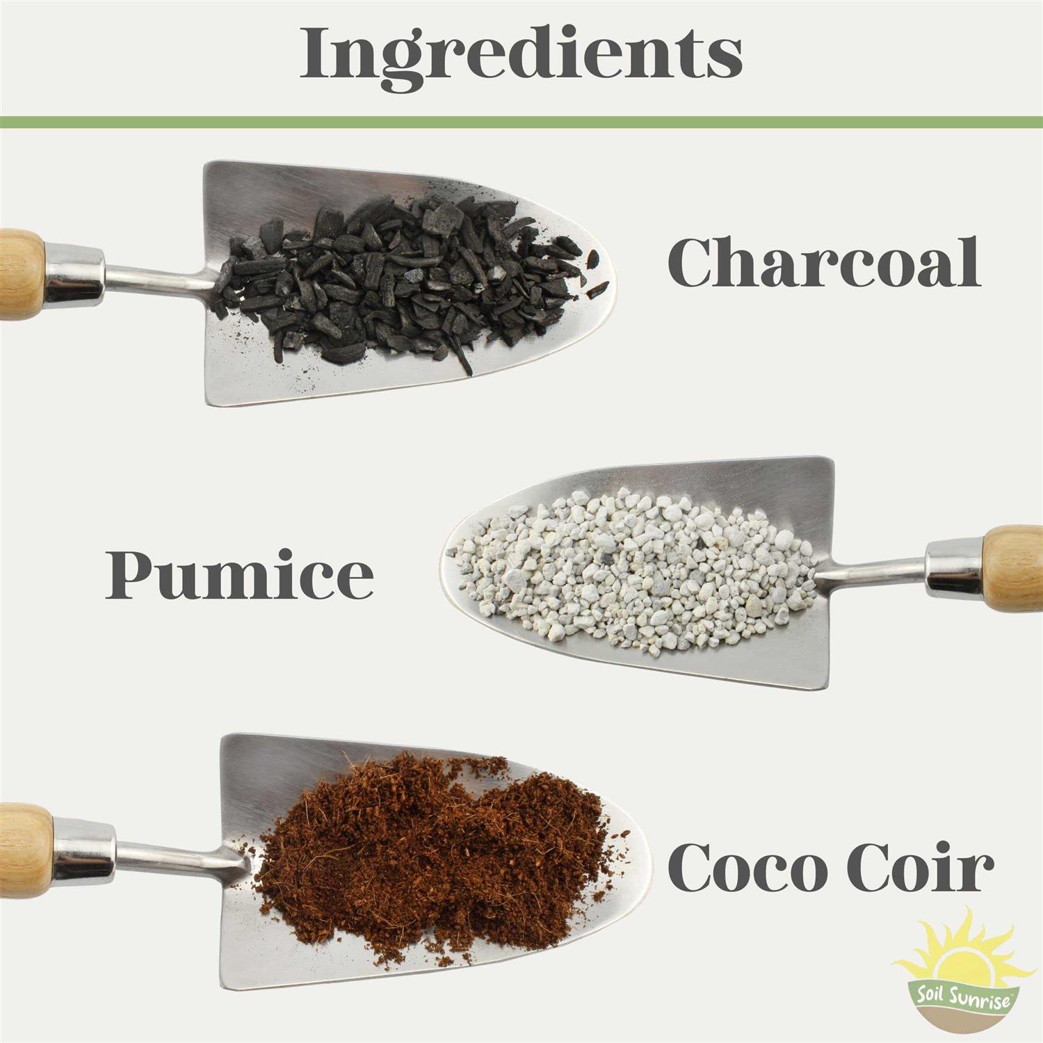 Terrarium Potting Soil Mix w/Blended Filtering Charcoal Custom Made for Terrariums - Healthber