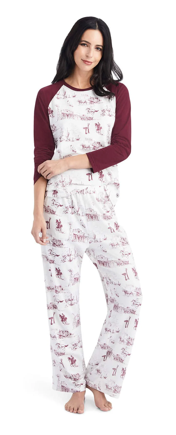 Ariat Women's Pajama Set, Western Toile - Healthber