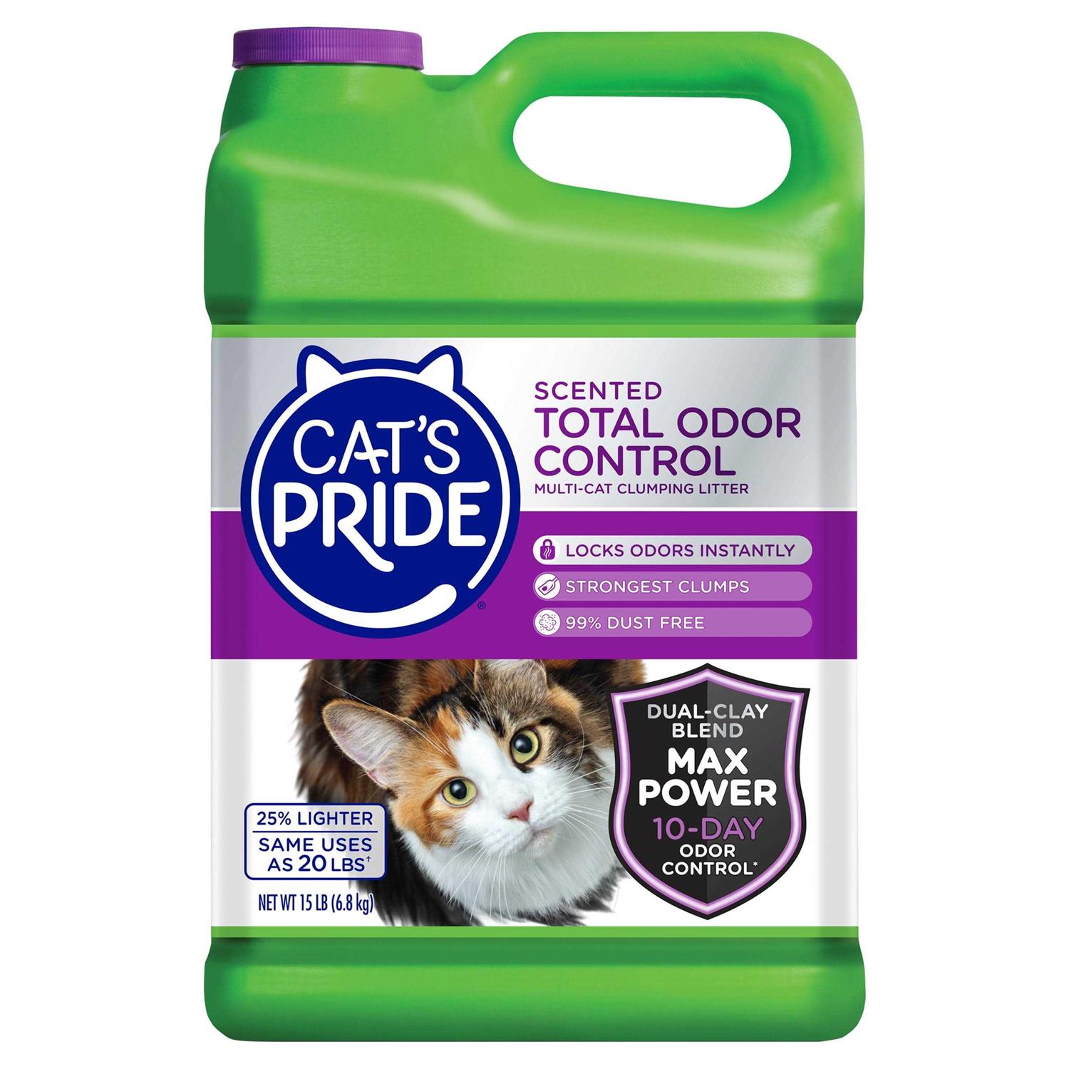 Cat’s Pride Total Odor Control Scented Cat Litter - Healthber