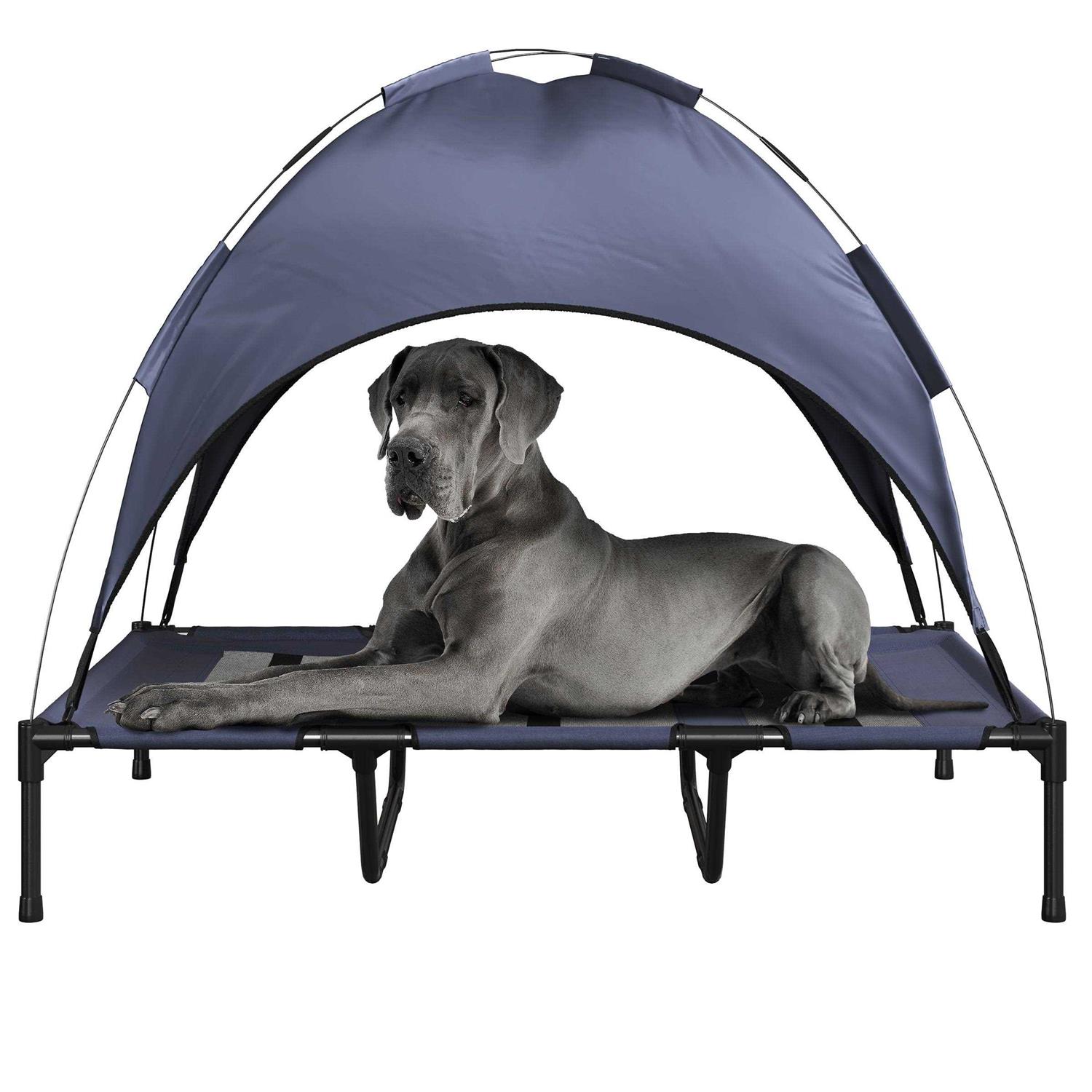 PETMAKER Elevated Dog Bed with Canopy - Healthber