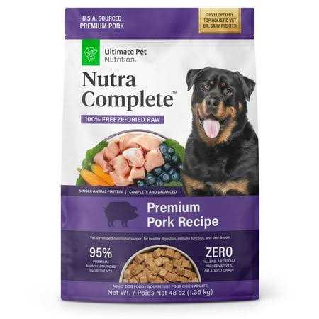 Ultimate Pet Nutrition Freeze Dried Raw Nutra Complete Pork Dog Food - Healthber