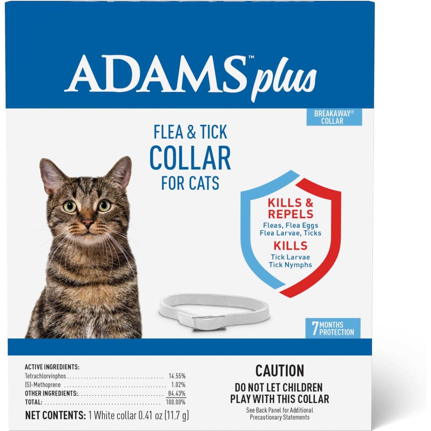 Adams Plus Flea Tick Collar for Cats - Healthber