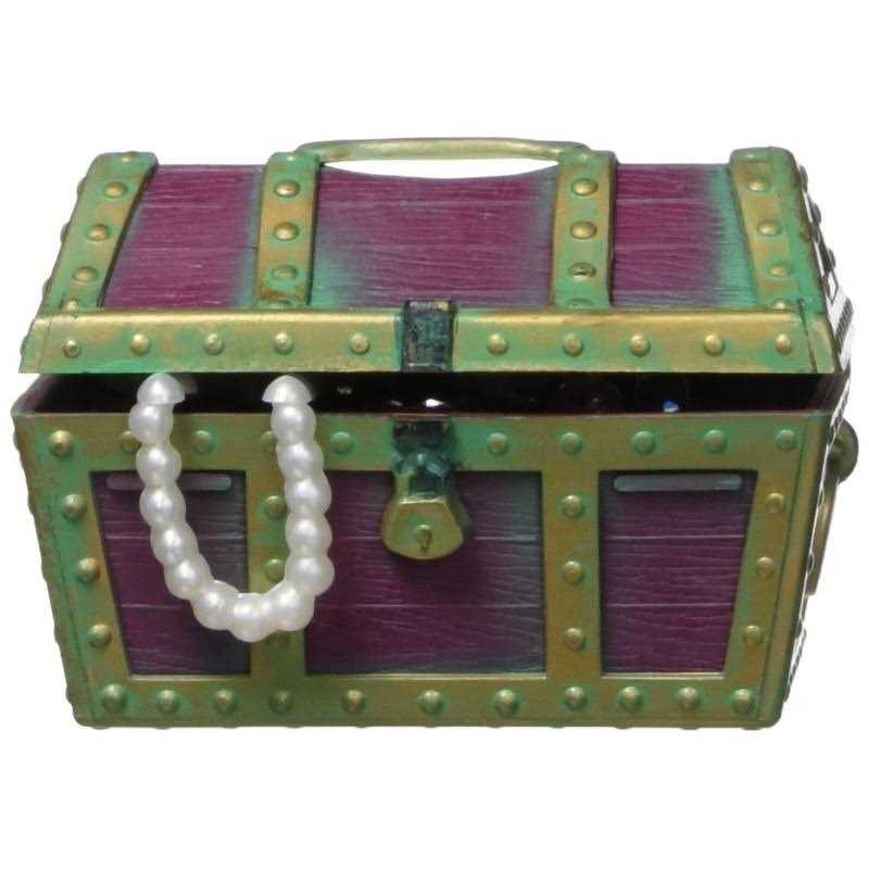 Penn Plax Action Air Treasure Chest Aquarium Ornament - Healthber