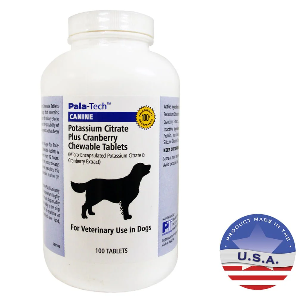 Pala-Tech Potassium Citrate Plus Cranberry  100 Tablets - Healthber