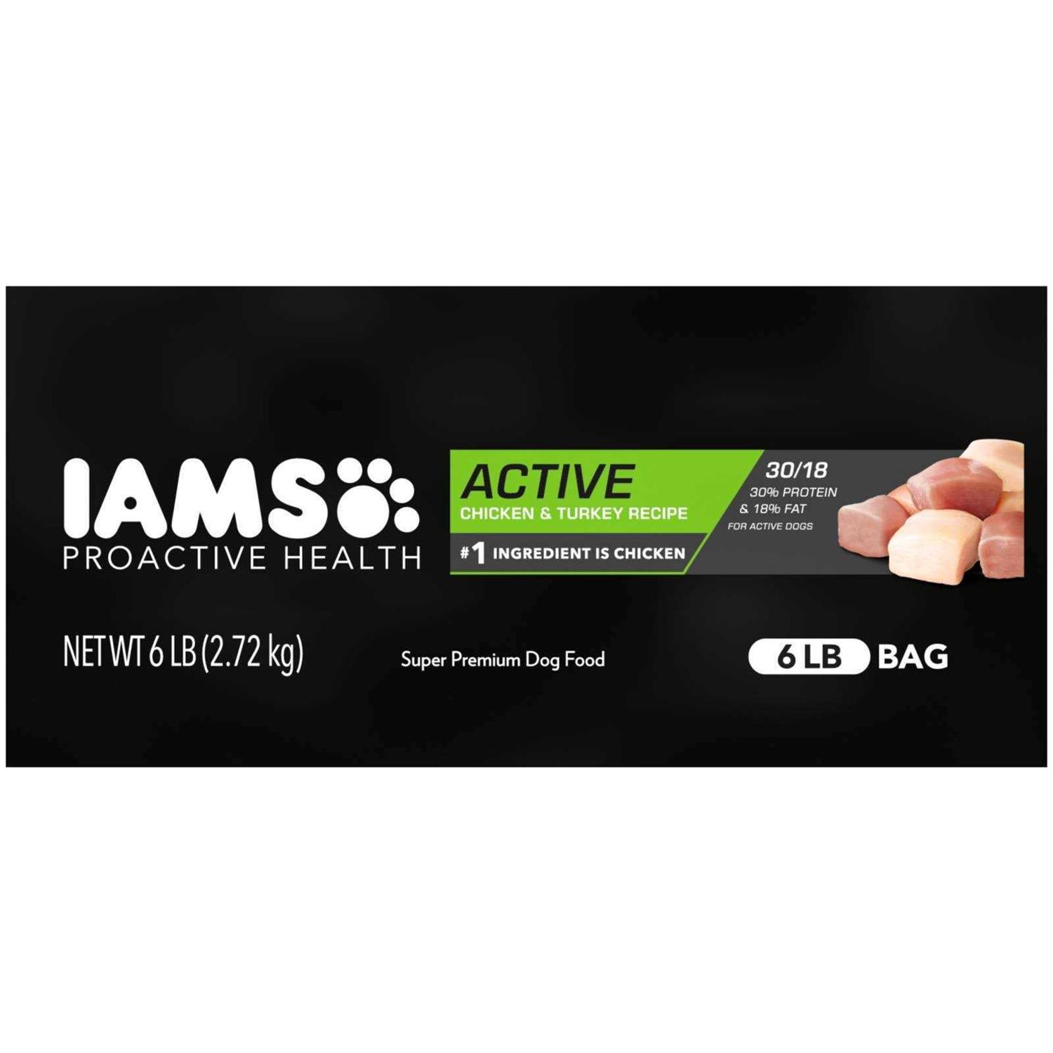 IAMS Proactive Health Active Chicken Turkey Dry Dog Food - Healthber