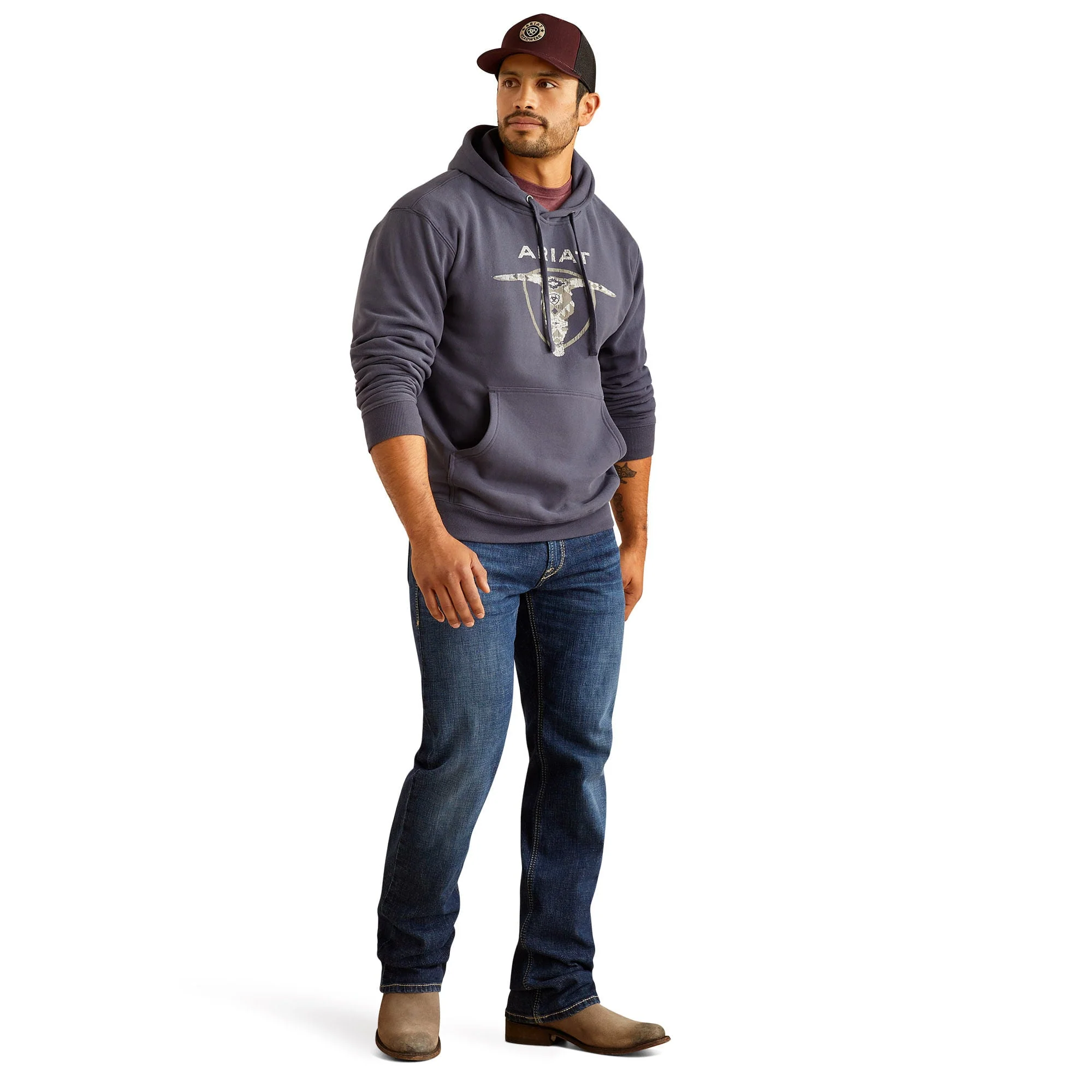 Ariat Men's Southwest Longhorn Hoodie - Healthber