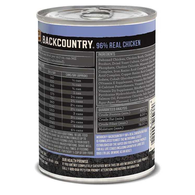 Merrick 96% Real Beef Backcountry Grain Free Canned Dog Food - Healthber