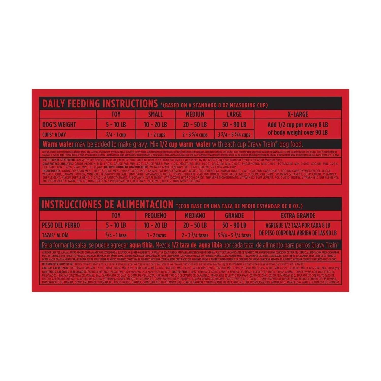 Gravy Train Beefy Classic Dry Dog Food - Healthber