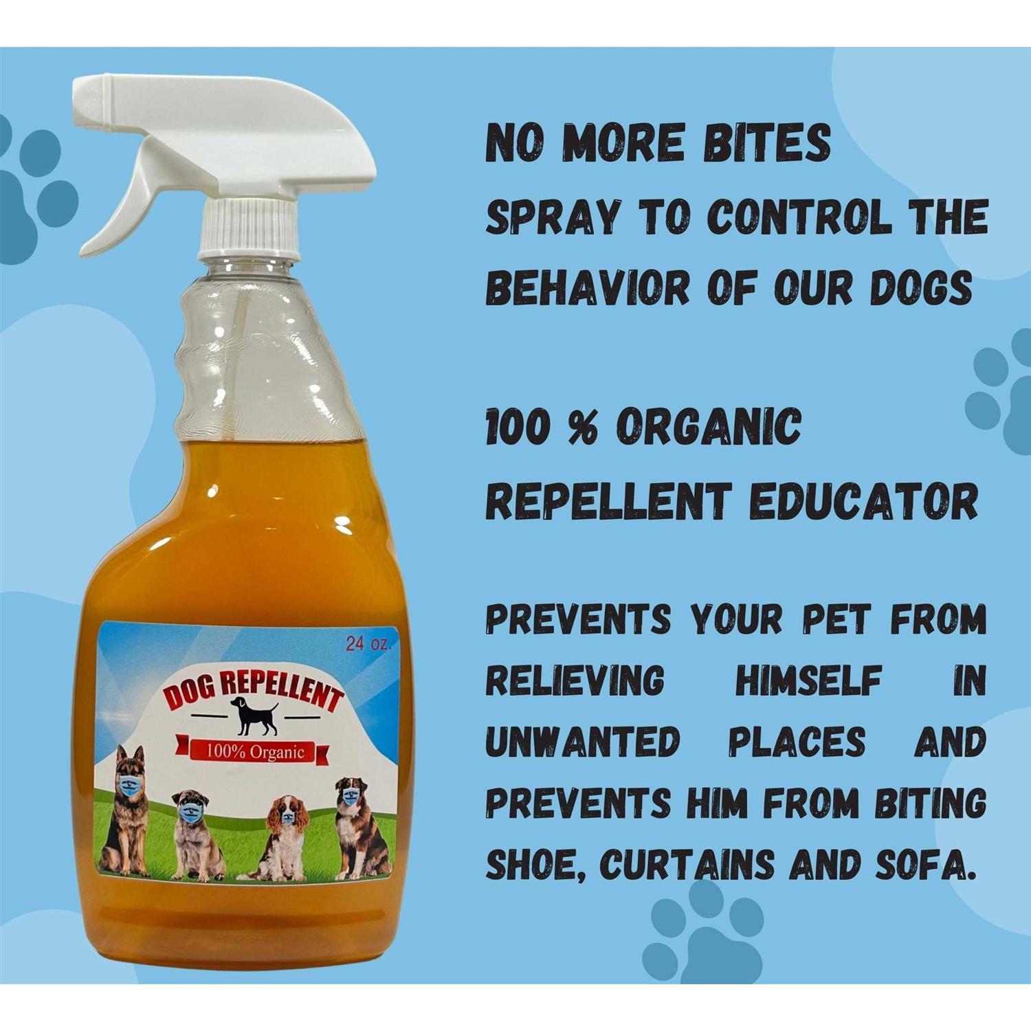 Dog Repellent for Couch Stop Biting Spray Dog Potty Training - Healthber