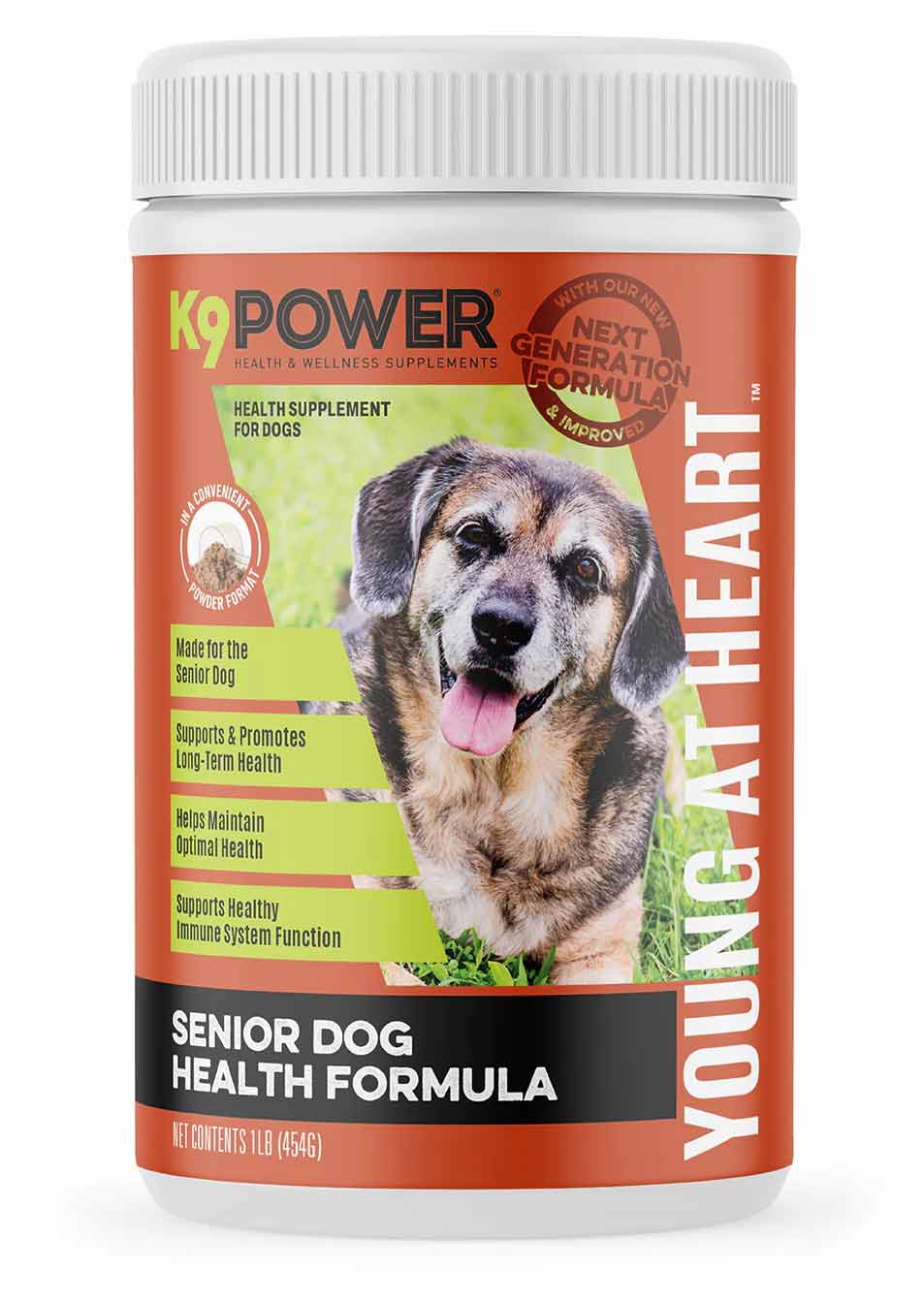 K9 Power Young at Heart Senior Dog Health Formula - Healthber