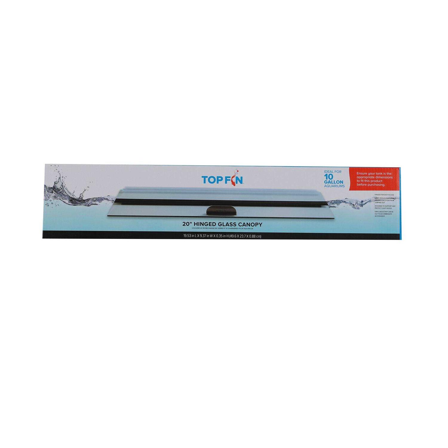Top Fin Hinged Aquarium Tank Glass Top - Healthber