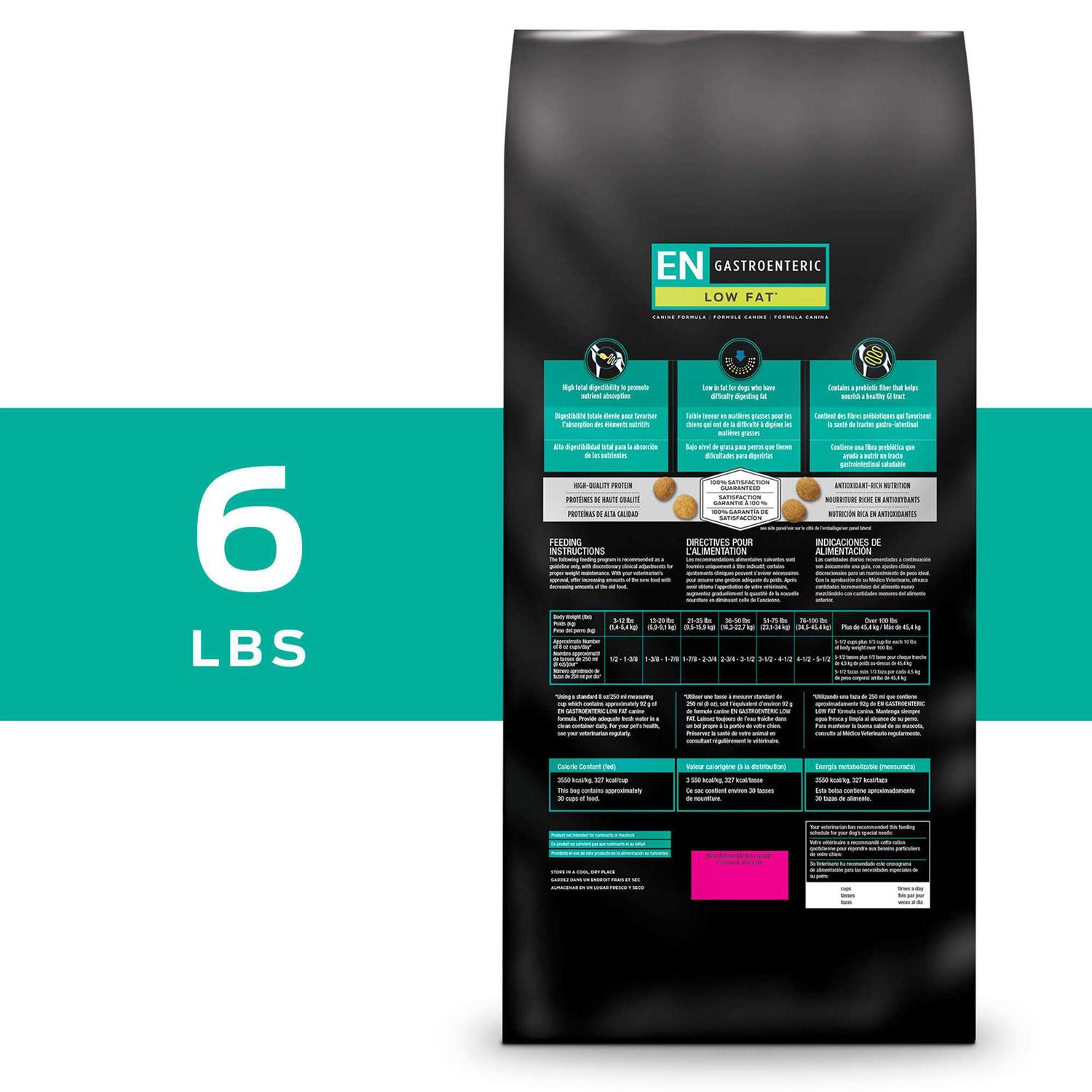 Purina Pro Plan Veterinary Diets EN Gastroenteric Low Fat Canine Formula Dry Dog Food - Healthber