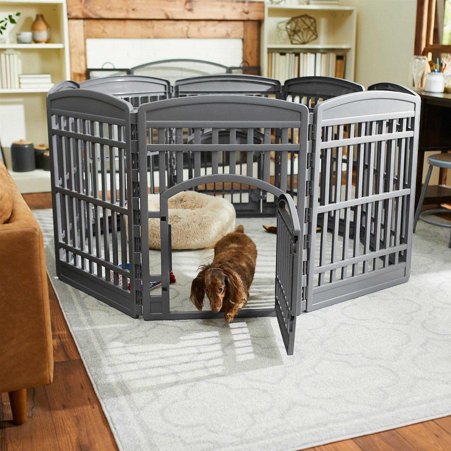 Frisco Plastic Exercise Dog Playpen - Healthber