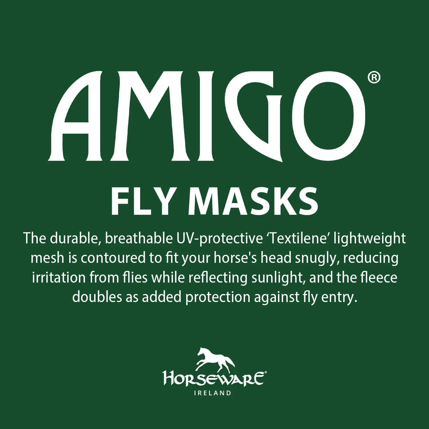 Amigo Horse Fly Mask with Ears, Lavender - Healthber