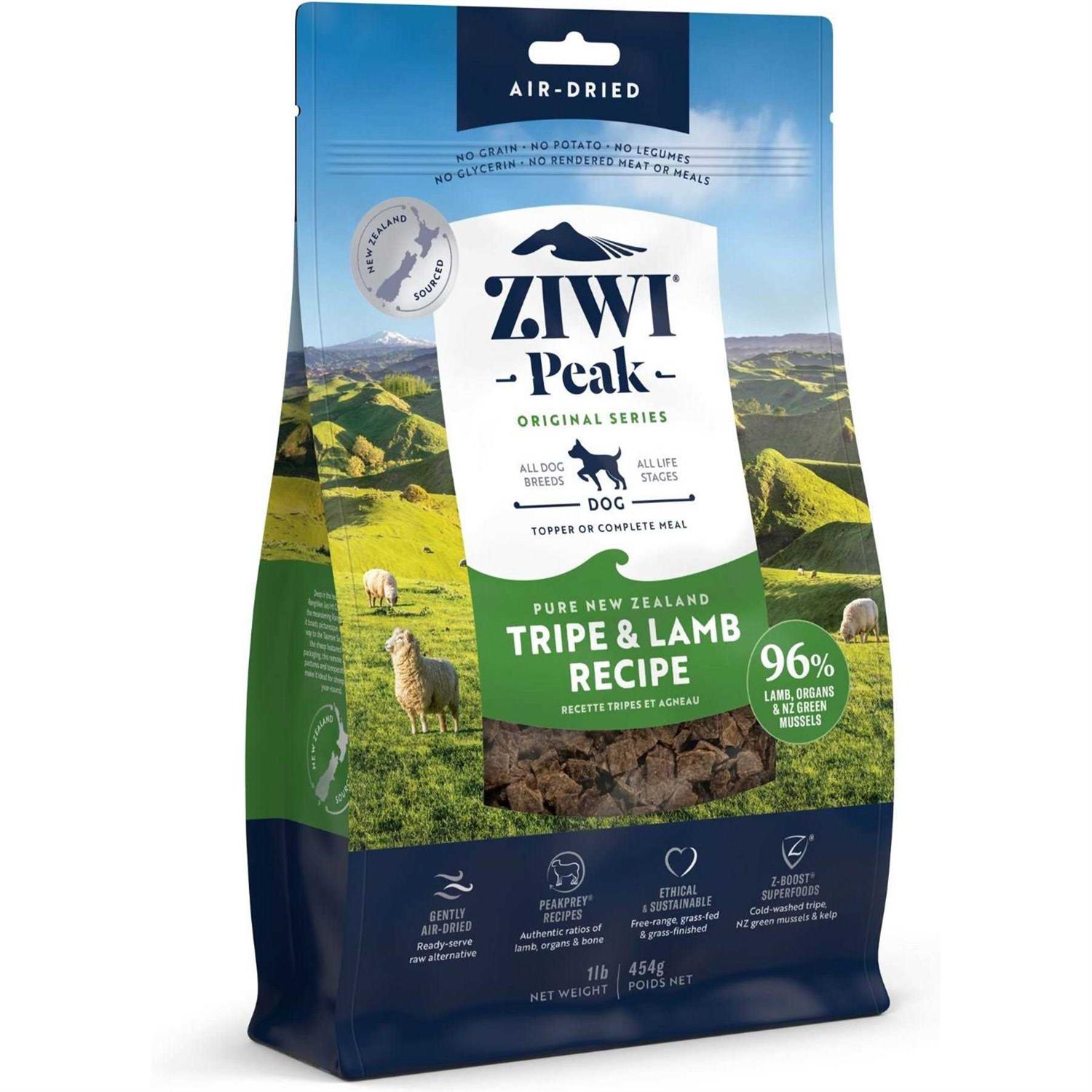 Ziwi Peak Air-Dried Tripe & Lamb Dog Food - Healthber