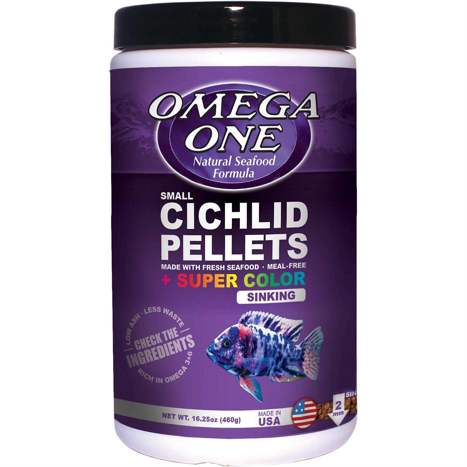 Omega One Super Color Sinking Cichlid Pellets - Healthber