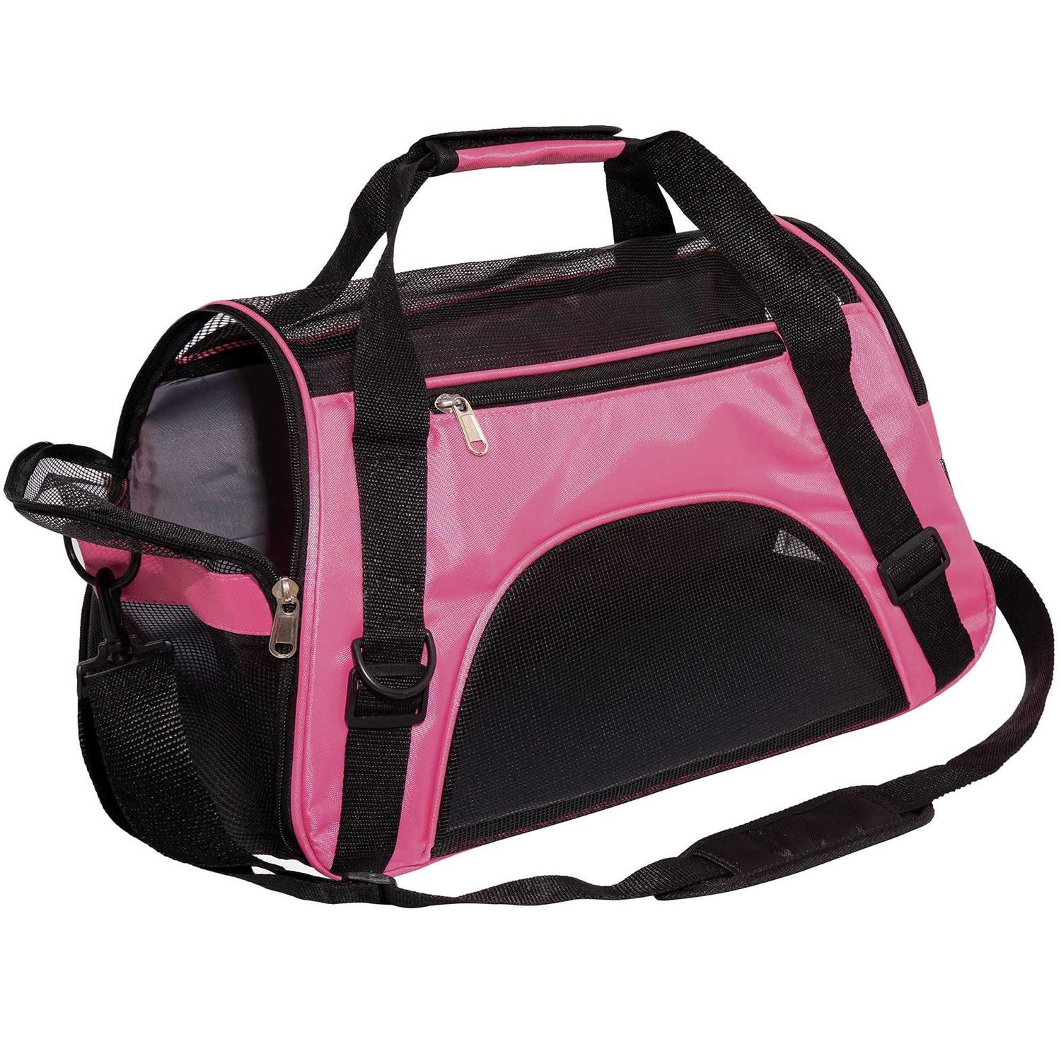 MuchL Cat Carrier Soft-Sided Pet Travel Carrier for Medium Cats Small Cats Dog Carriers for Small Dogs Puppy Comfort Portable Foldable Dog Cat Pet - Healthber