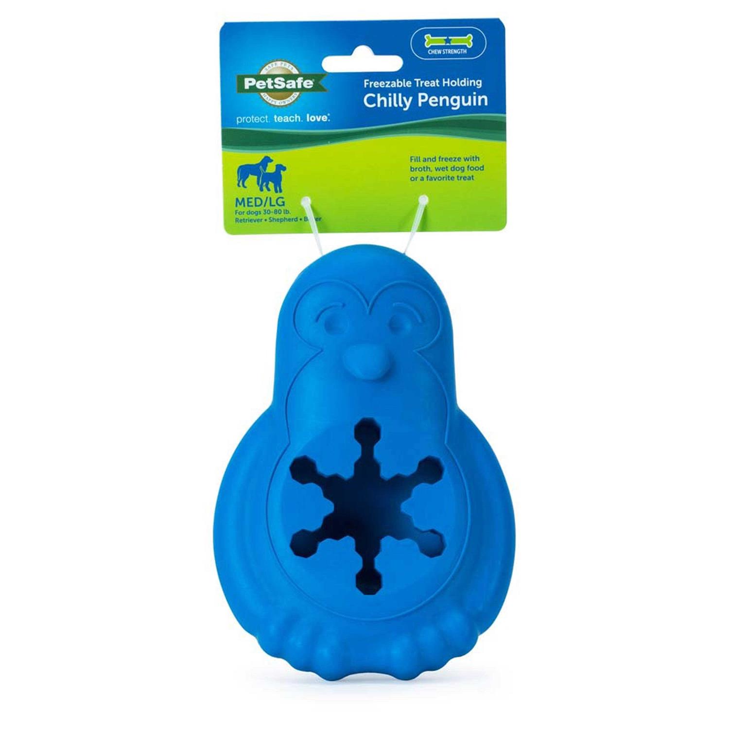 PetSafe Chilly Penguin Freezable Treat Holding Dog Toy - Healthber