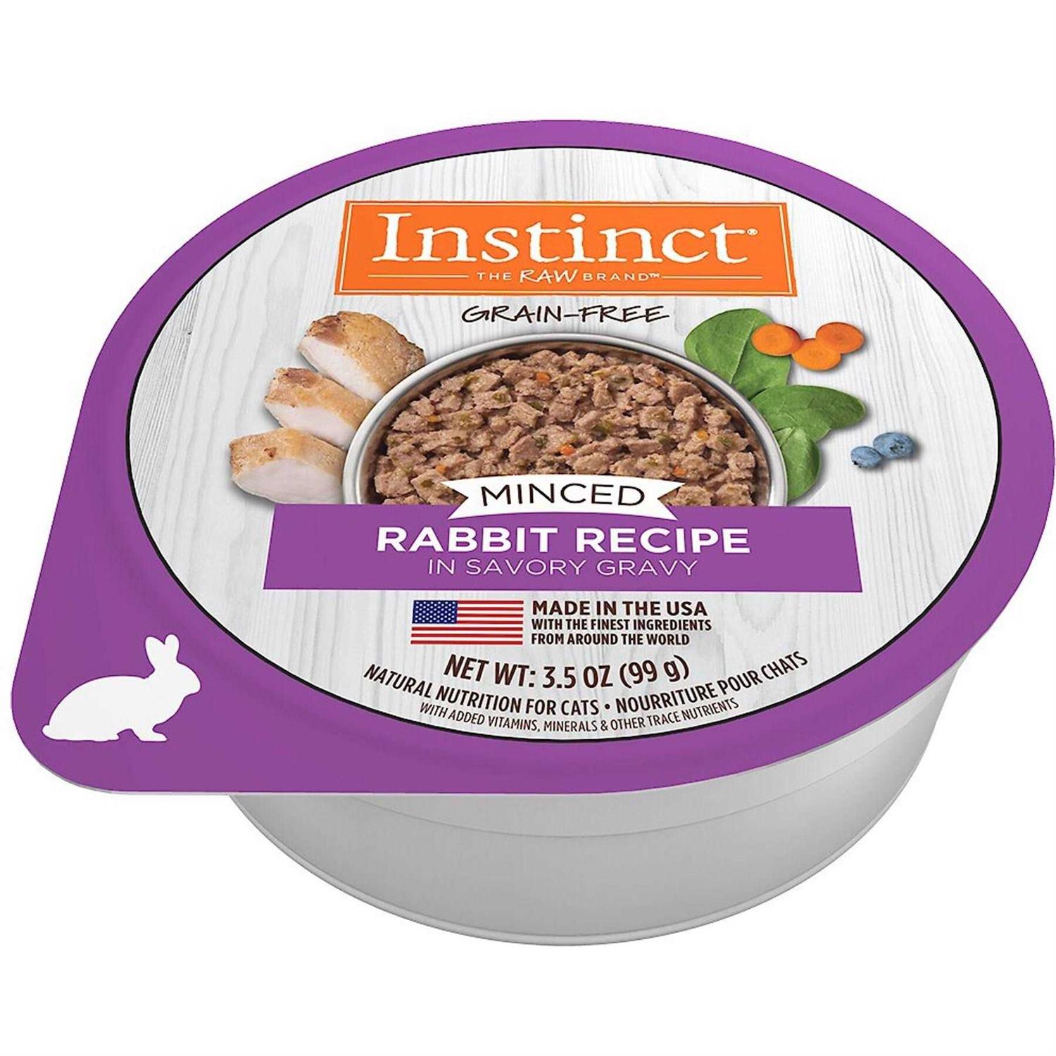 Instinct Grain-Free Minced Recipe Real Wet Cat Food Cups - Healthber