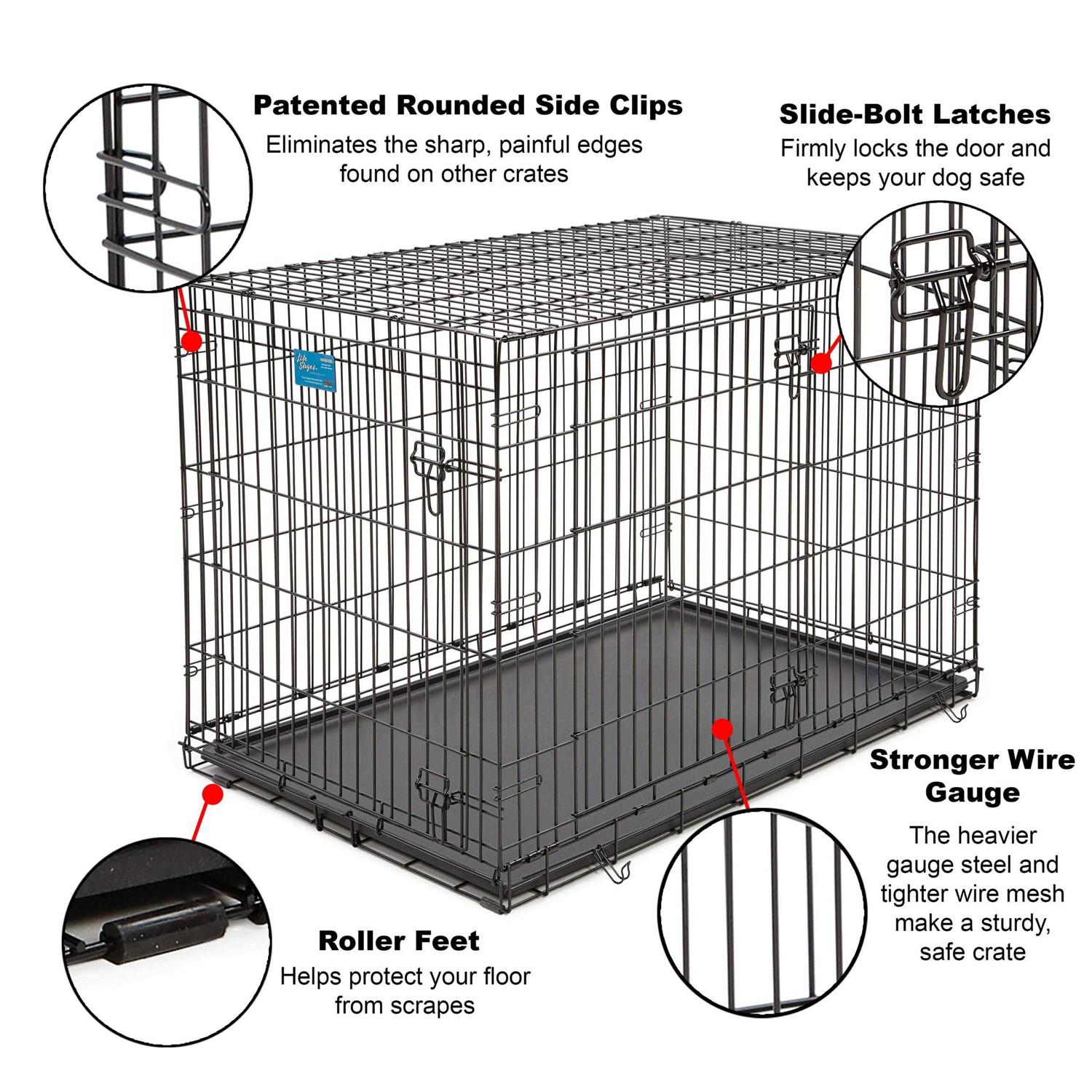 Midwest Life Stages Double Door Dog Crate - Healthber