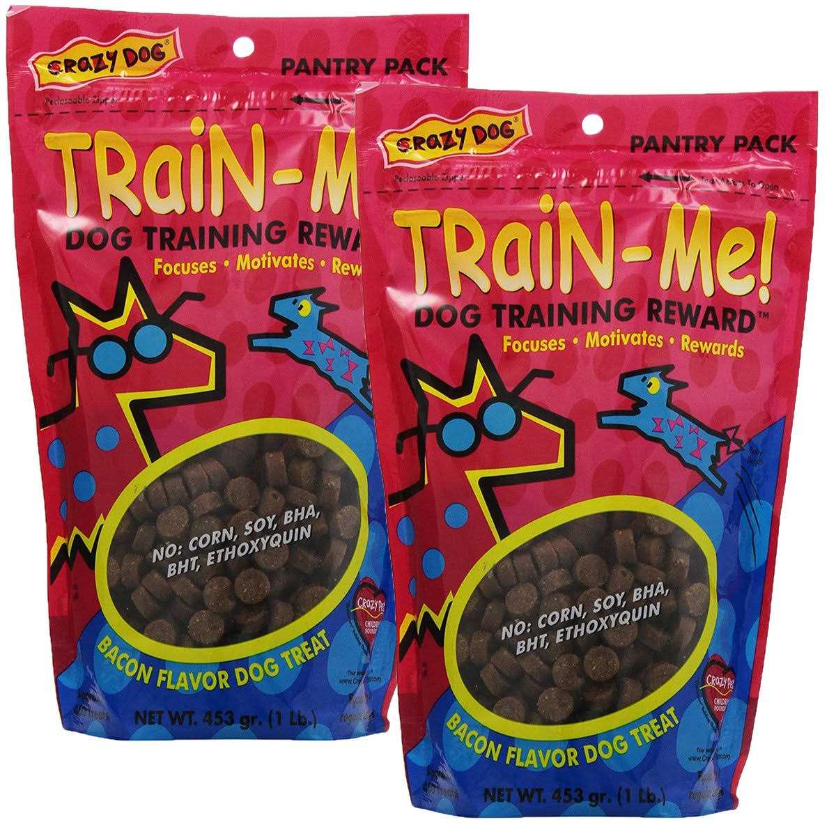 Crazy Dog Train-Me! Bacon Training Reward Dog Treats - Healthber