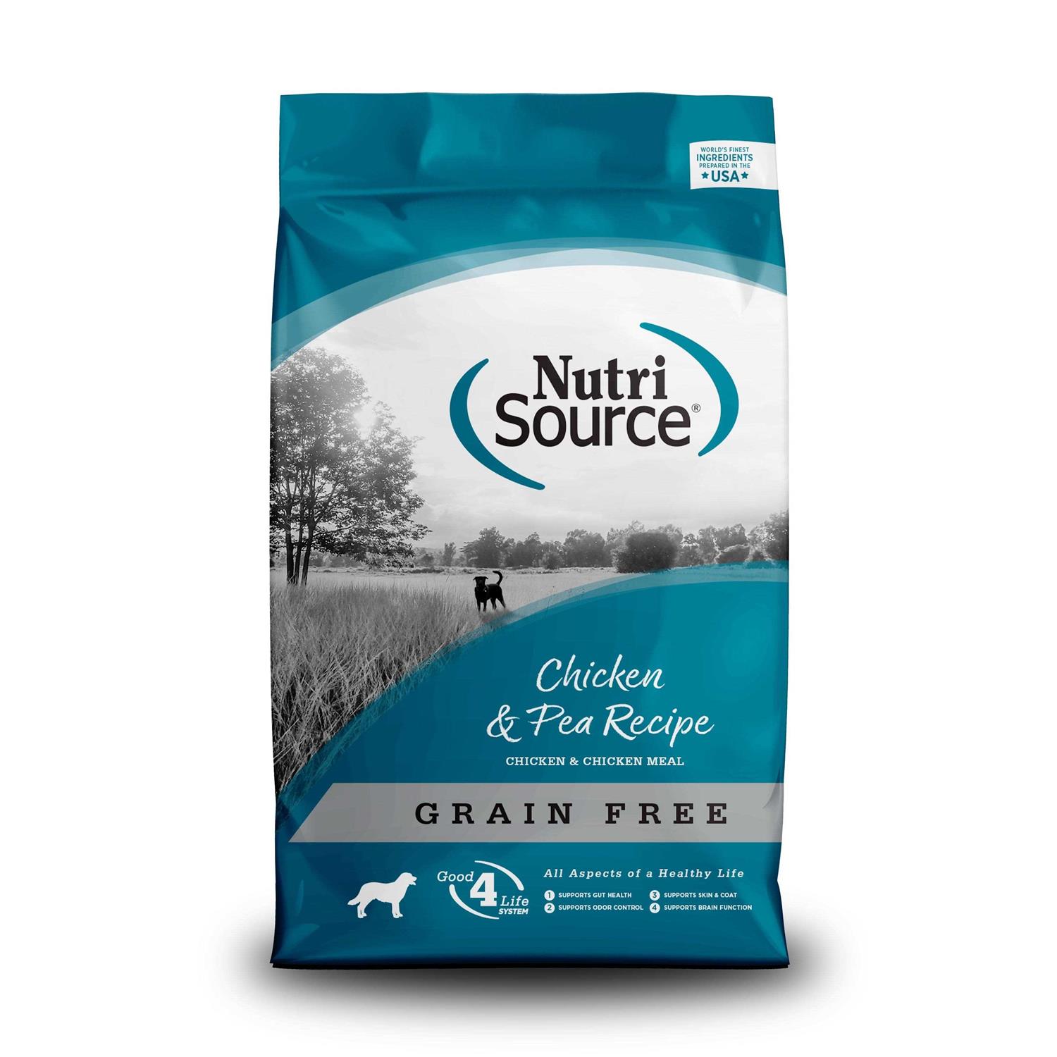 NutriSource Grain Free Chicken & Pea Dry Dog Food - Healthber