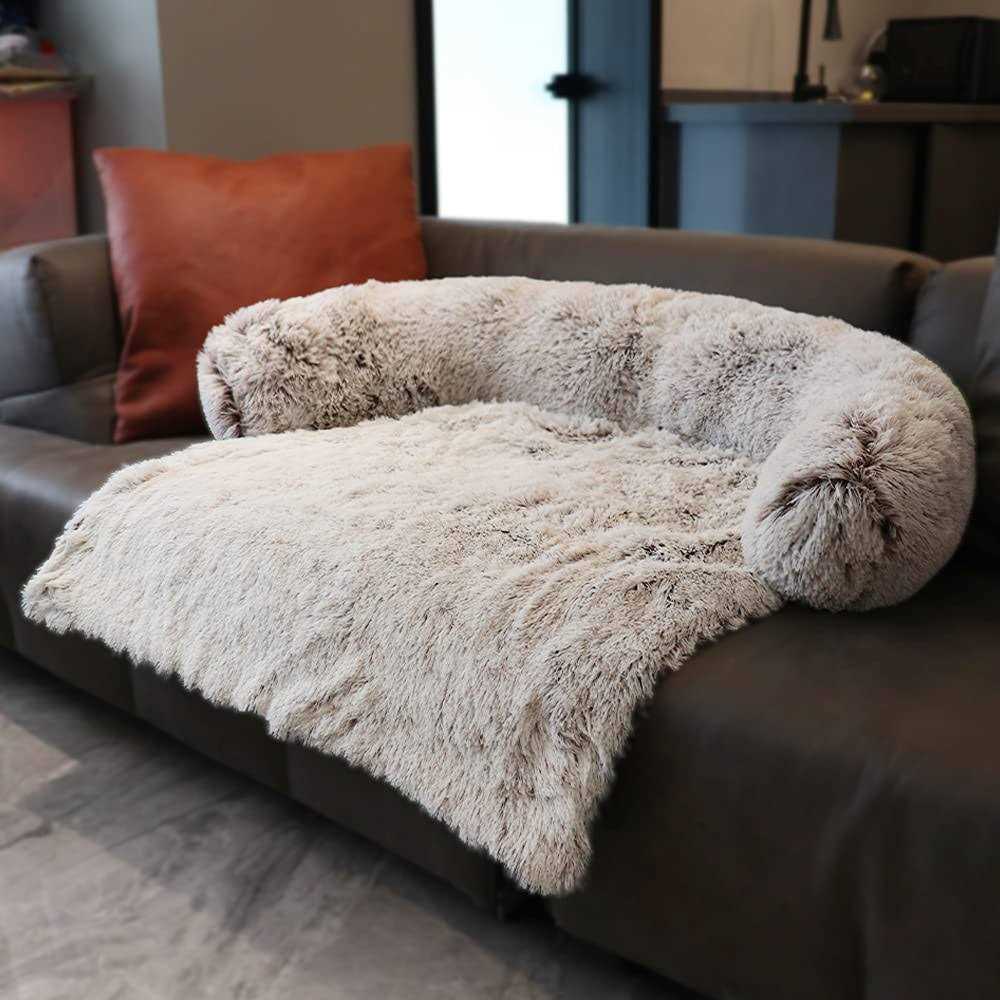 MoonxHome Pet Couch Protector for Dog with Memory Foam Neck Bolster, Universal Pet Furniture Cover, Sofa Bed Cover, Plush Dog Bed and More for Dogs and Cats - Healthber