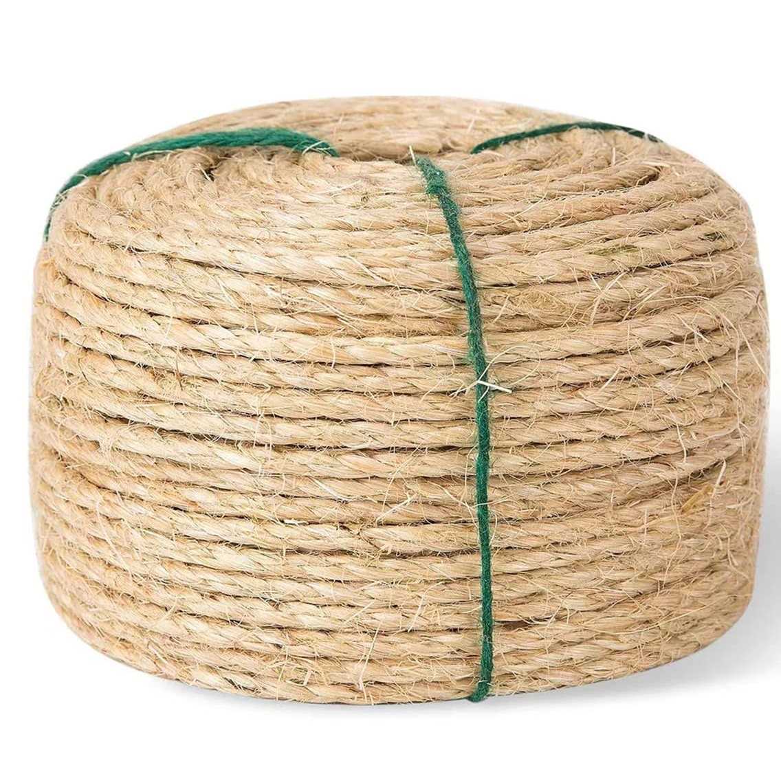 Pettipaws Cat Natural Sisal Rope for Replacement Scratching Posts,Sturdy Hemp Rope for Repairing Modern Cat Trees,6mm Diameter Sisal Rope Can DIY - Healthber
