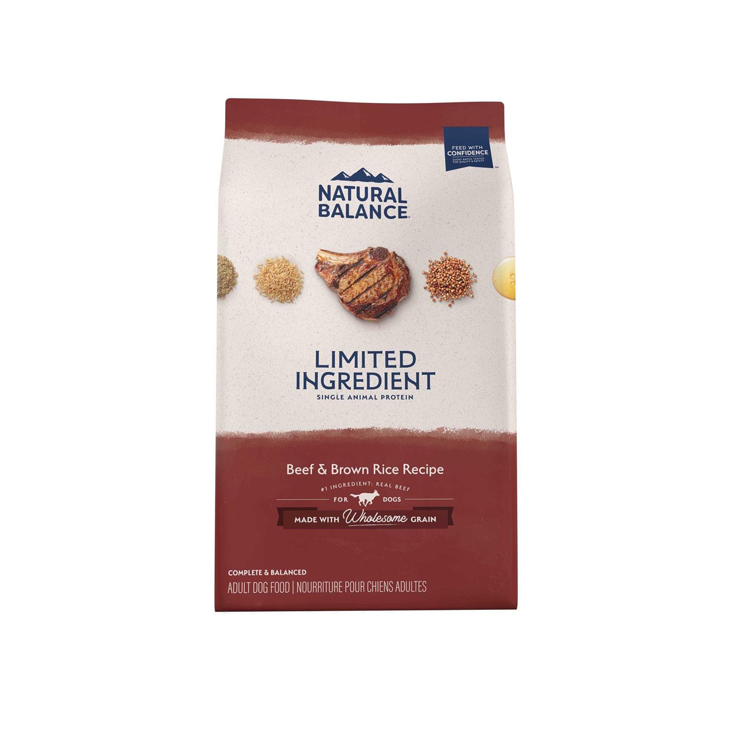 Natural Balance Limited Ingredient Beef & Brown Rice Dry Dog Food - Healthber