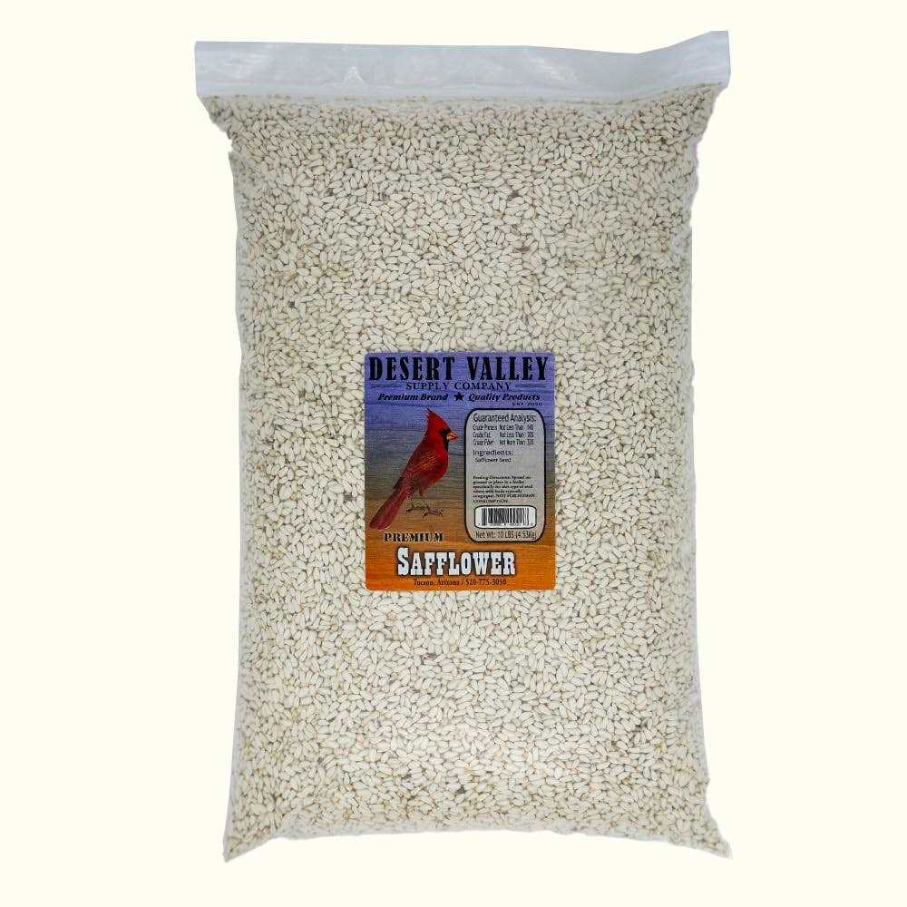 Desert Valley Supply Desert Valley Premium Safflower Seeds Wild Bird Food - Healthber