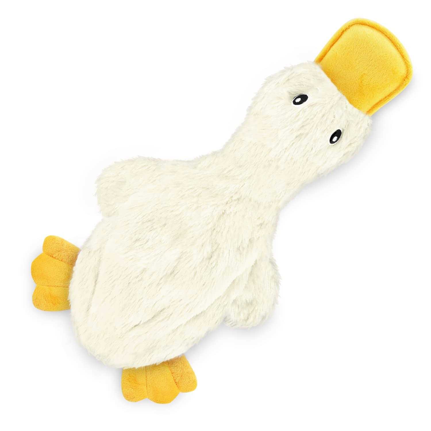 Best Pet Supplies Crinkle Dog Toy for Small, Medium, and Large Breeds, Cute No Stuffing Duck with Soft Squeaker, Fun for Indoor Puppies and Senior - Healthber