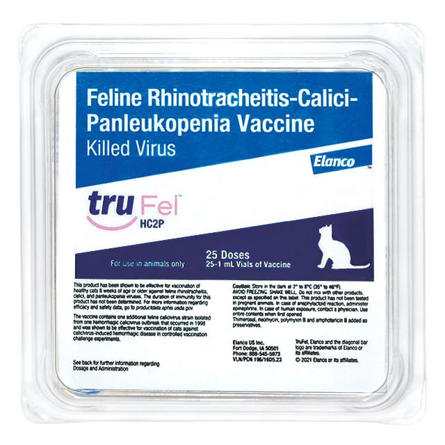 TruFel HC2P Feline Vaccine, 25 x 1 ml - Healthber