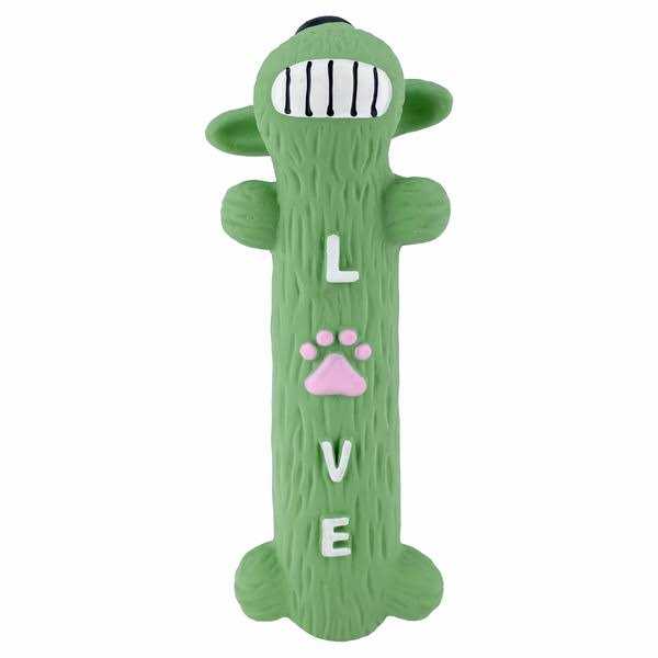 Multipet Loofa Latex Smiling Dog Toy - Healthber