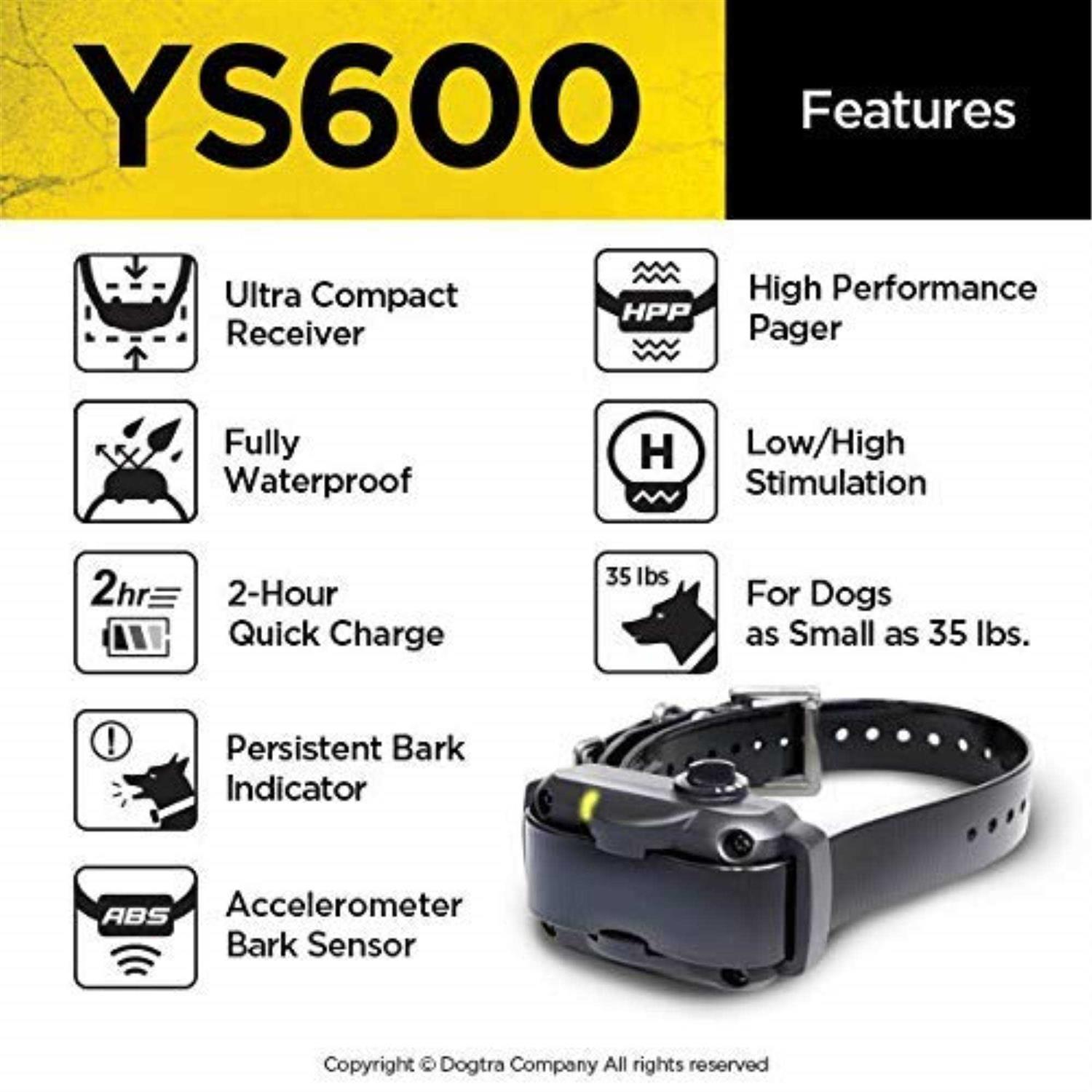 Dogtra YS600 No Bark Collar - Healthber