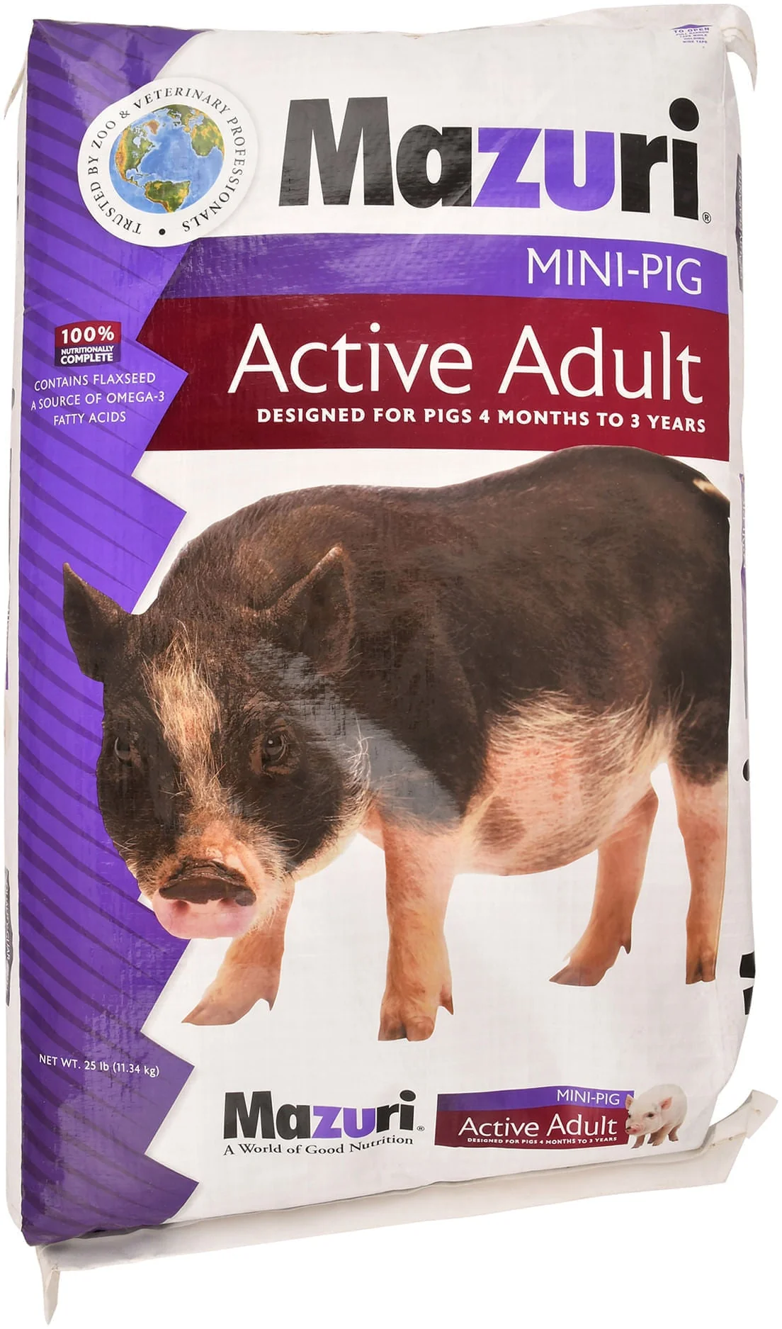 Mazuri Mini Pig, Active Adult,  25 lb - Healthber
