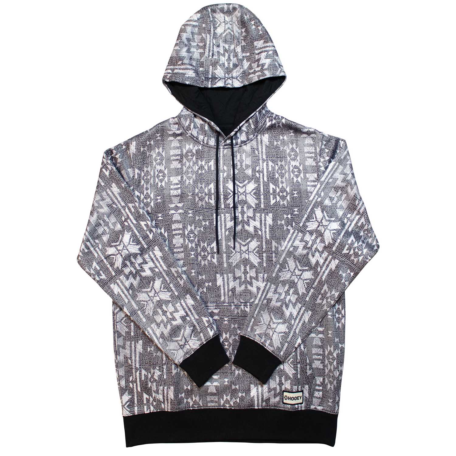 Hooey Mesa Men's Hoodie, Gray/White - Healthber